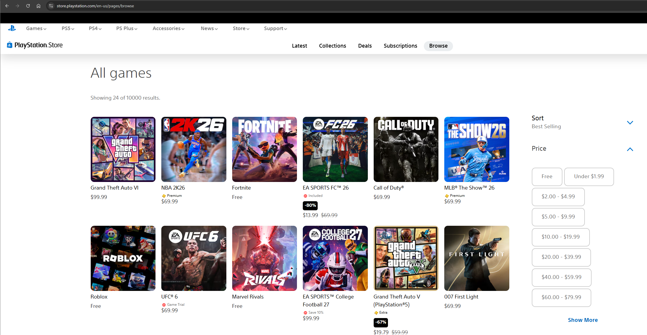 GTA 6 / PS Store