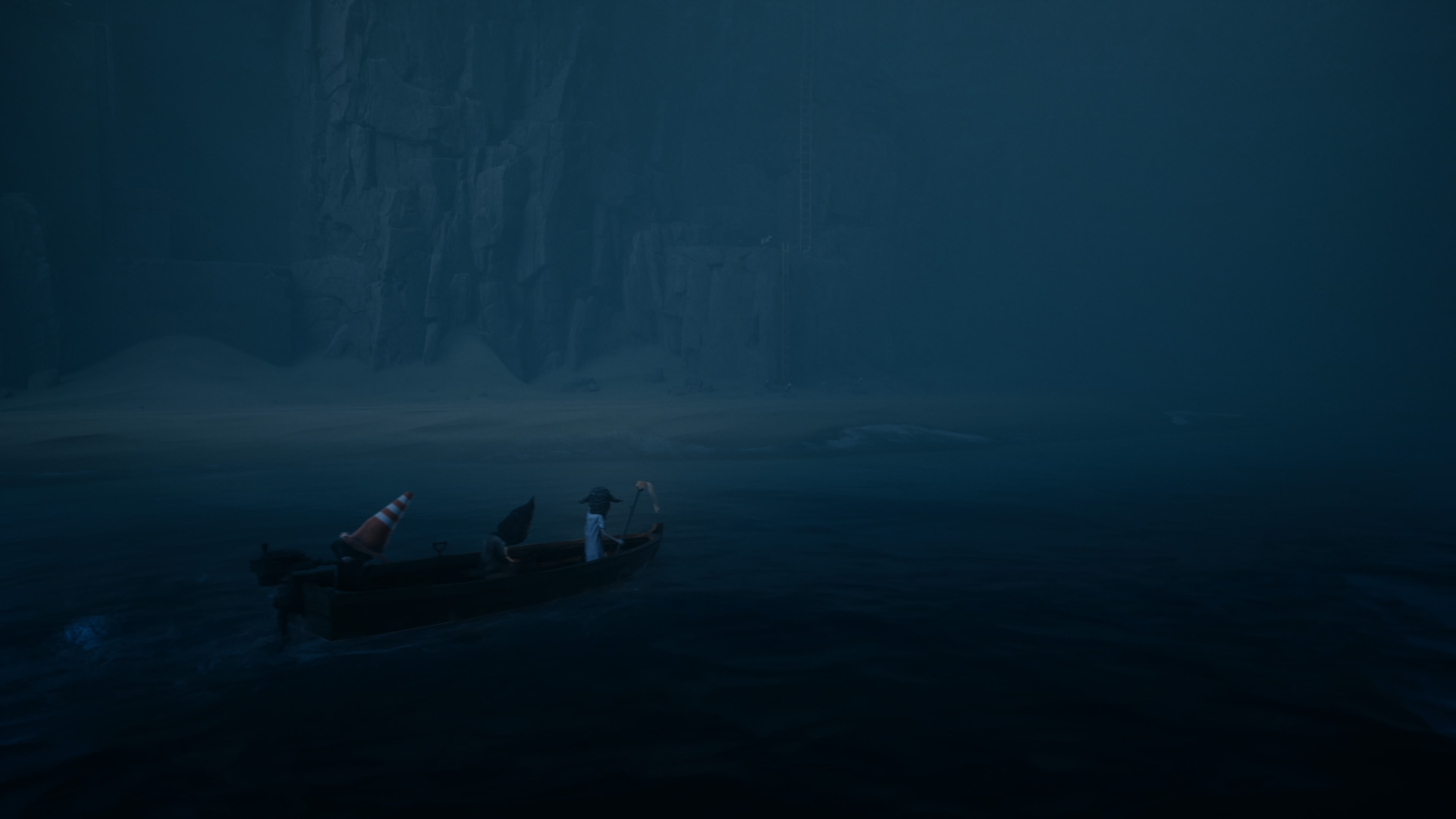 Reanimal - Akt 1: Powodzianie, opis przejścia, znajdźki: mur, jezioro, harpun, hotel, armata, świnie