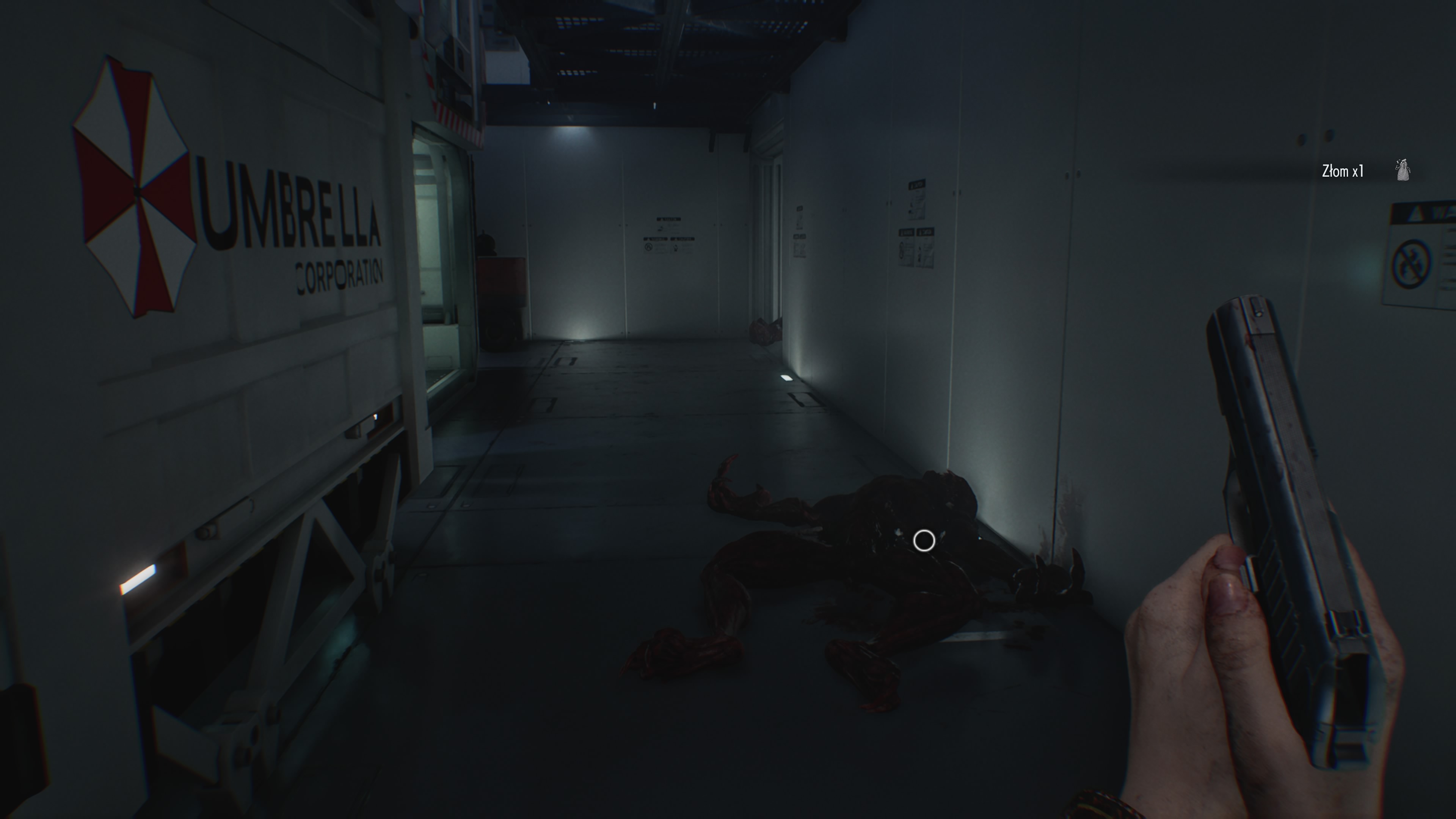 Resident Evil Requiem - Grace: dolne poziomy ARK, dźwig, Licker, Lizacz, karta magnetyczna, westybul, sfery