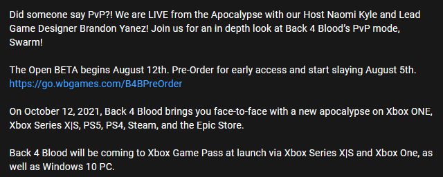 Back 4 Blood zadebiutuje w usłudze Xbox Game Pass? Warner Bros. Interactive niechcący zdradziło plany