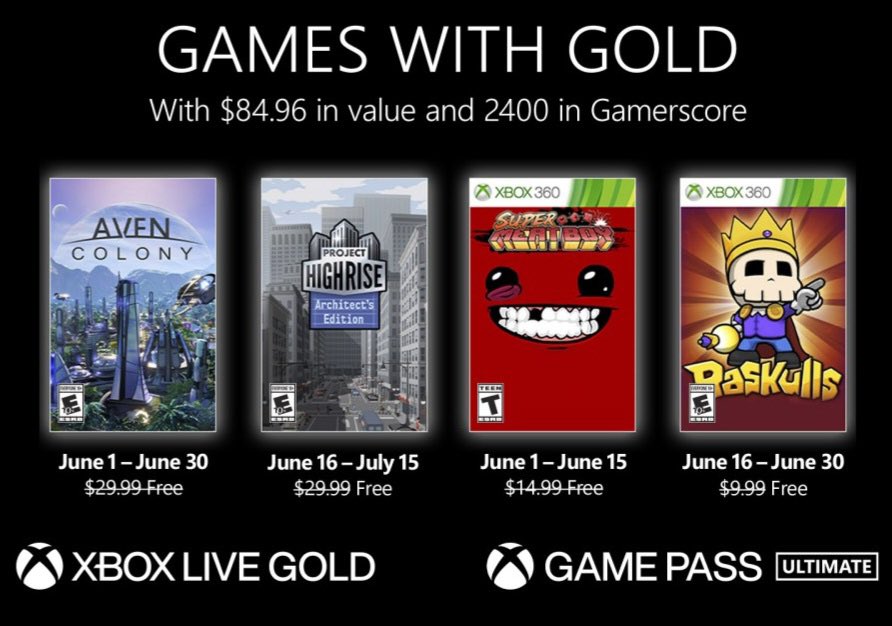 Xbox Games with Gold czerwiec 2022 