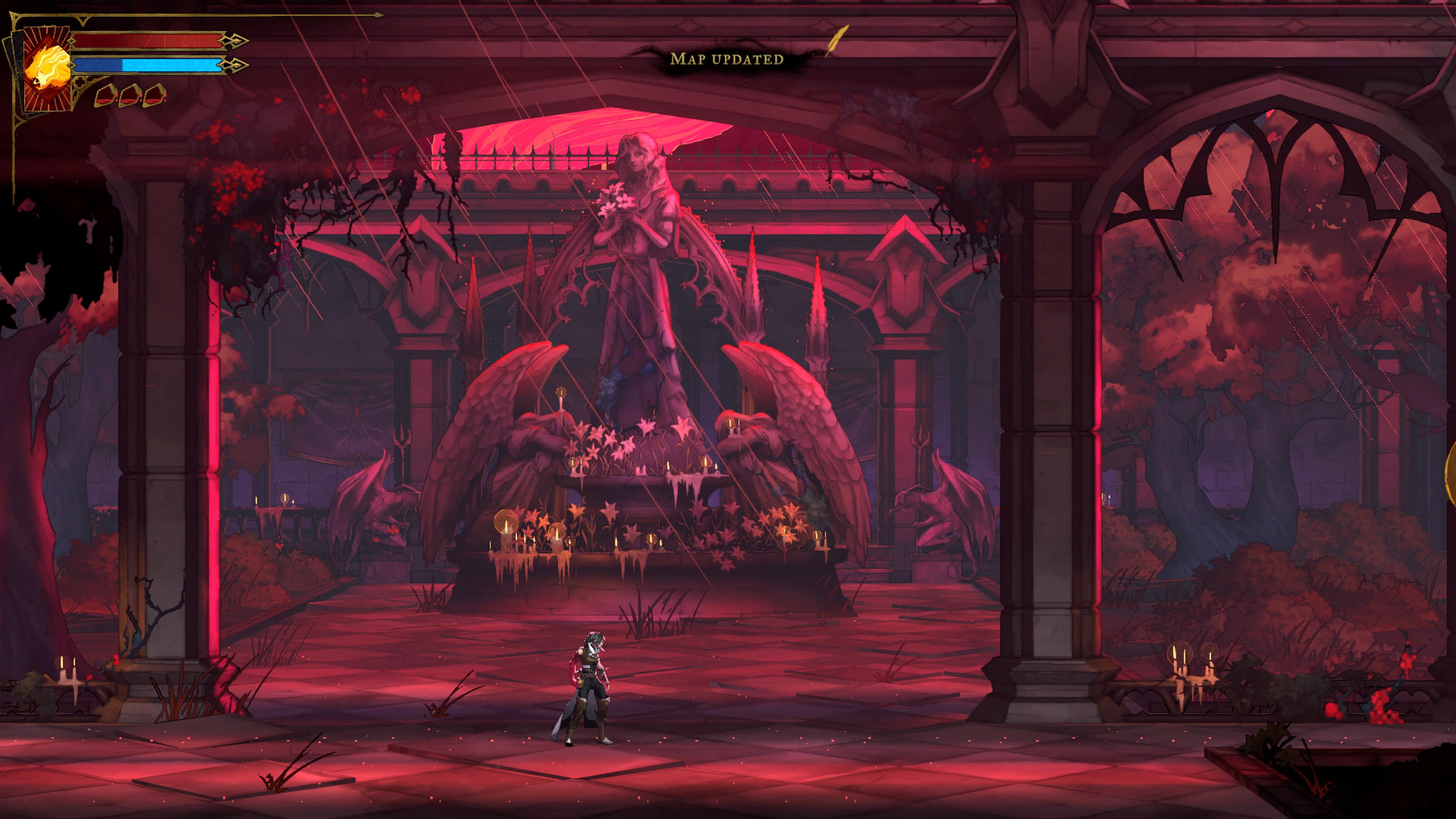 Castlevania: Belmont’s Curse - recenzja gry. Posąg z kwiatami
