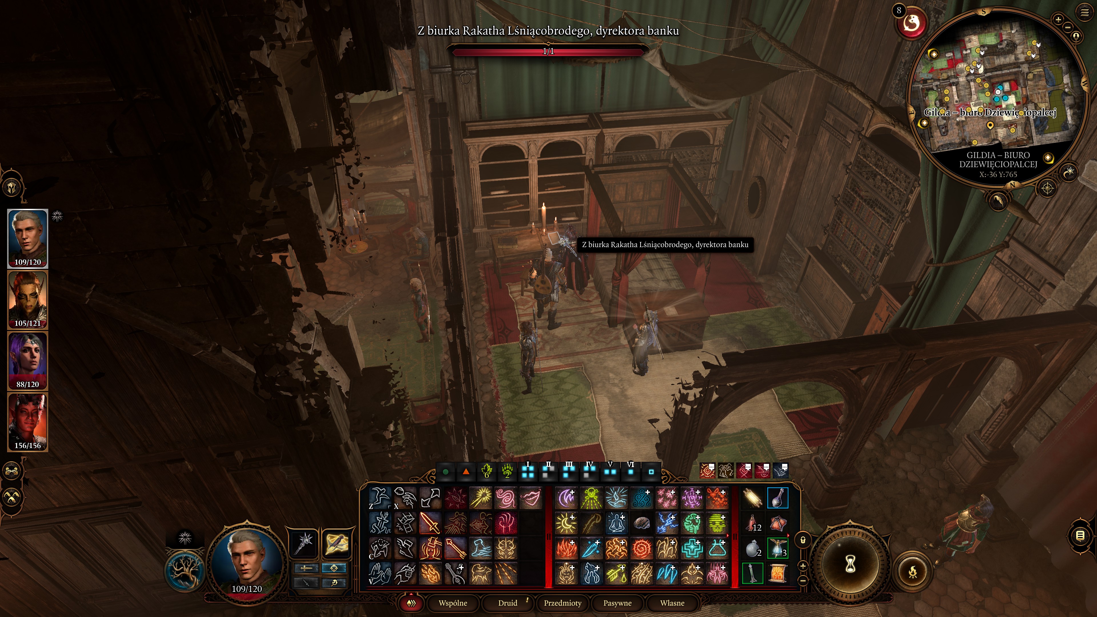 Baldurs Gate 3 - Wspomóż szychę półświatka: Dziewięciopalca, Gildia, Lord Kamień, Siedziba