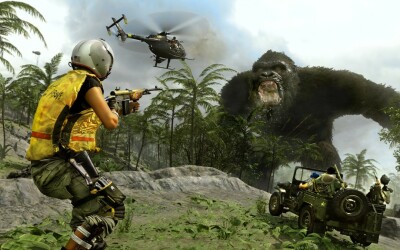 Godzilla i King Kong w Call of Duty Warzone. Gameplay pokazuje wielkie bestie