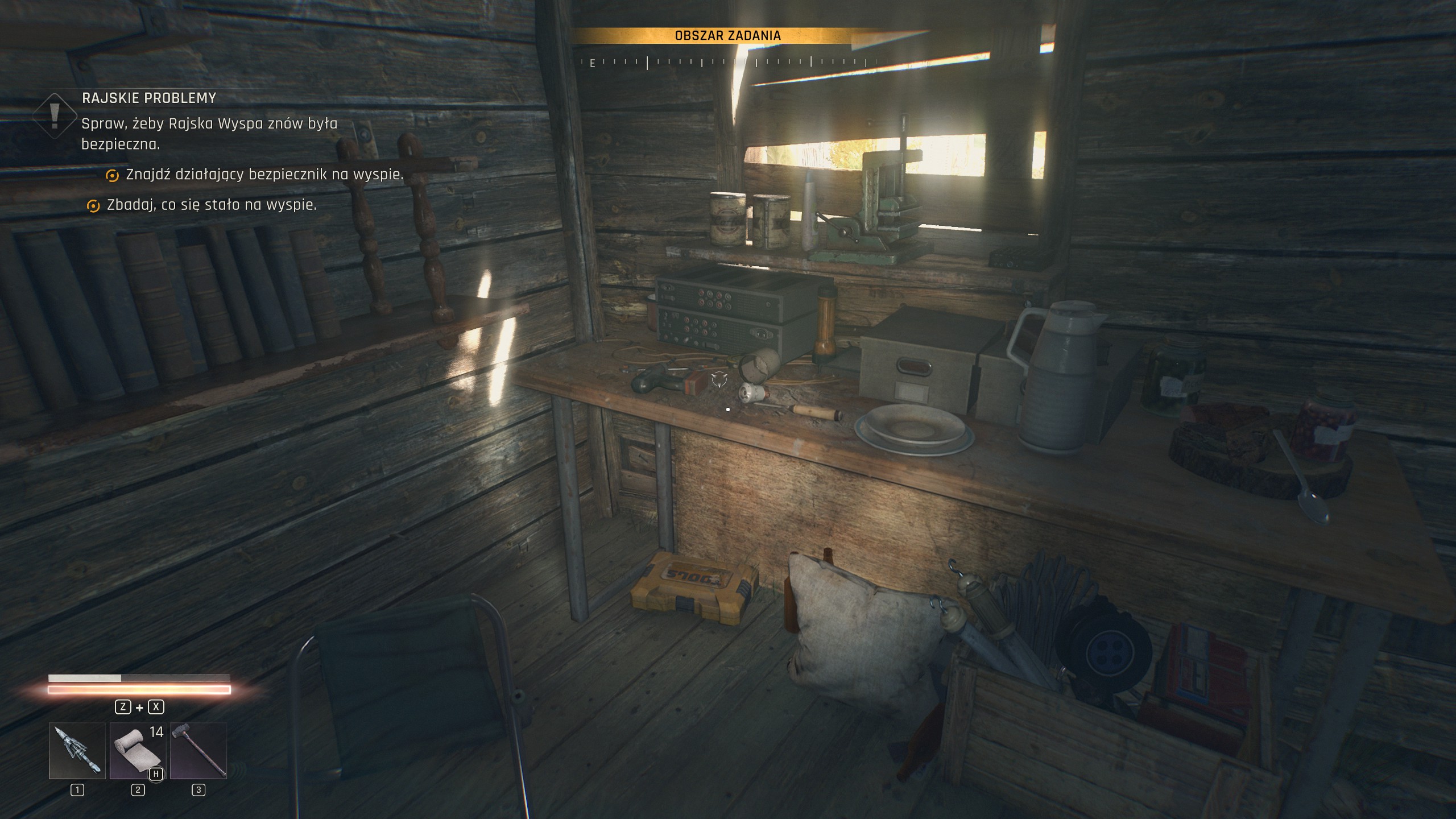 Dying Light The Beast - Rajskie problemy: Beth, Brad, Wybraniec, wyspa, światło UV, bezpiecznik, zwarcie