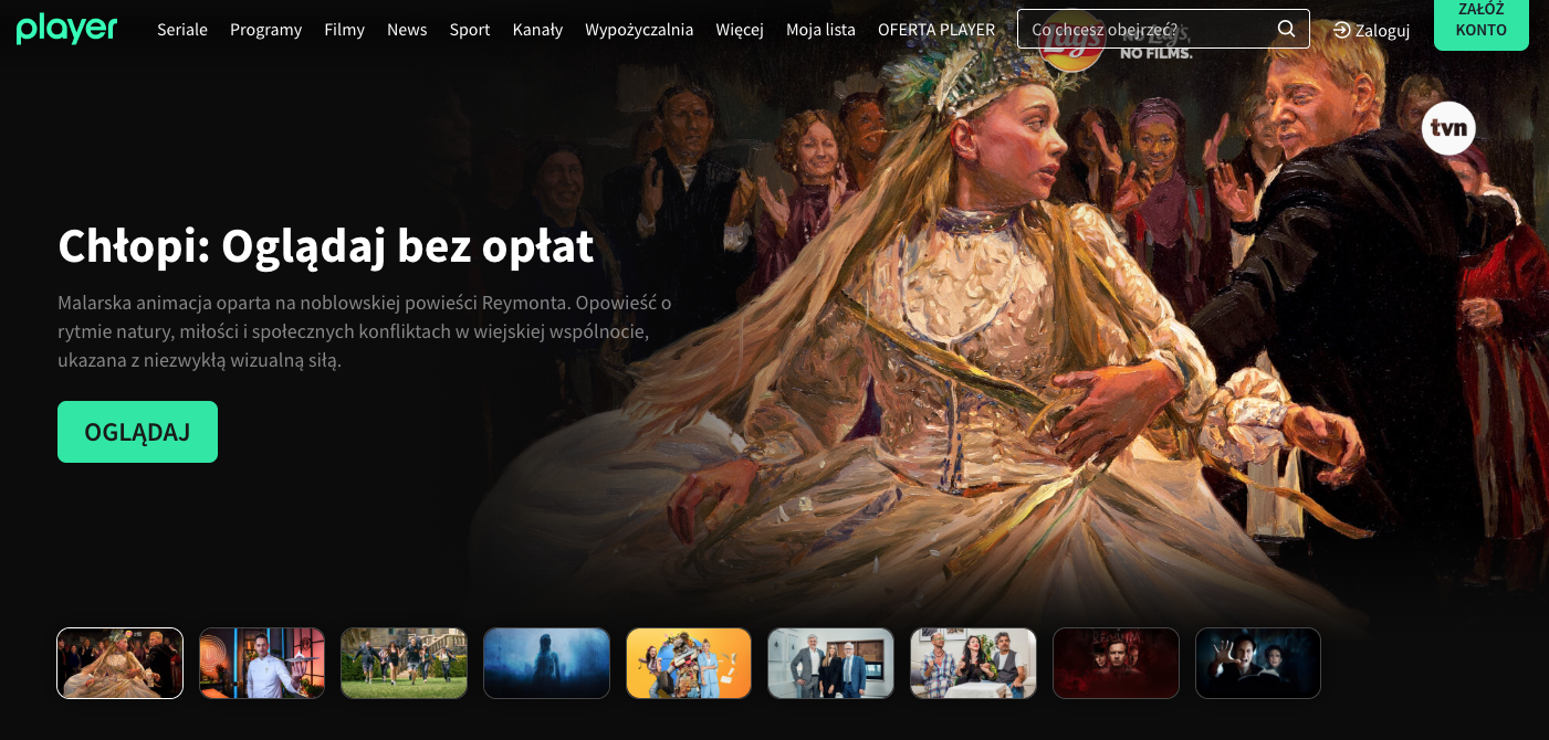 Chłopi za darmo na Player.pl