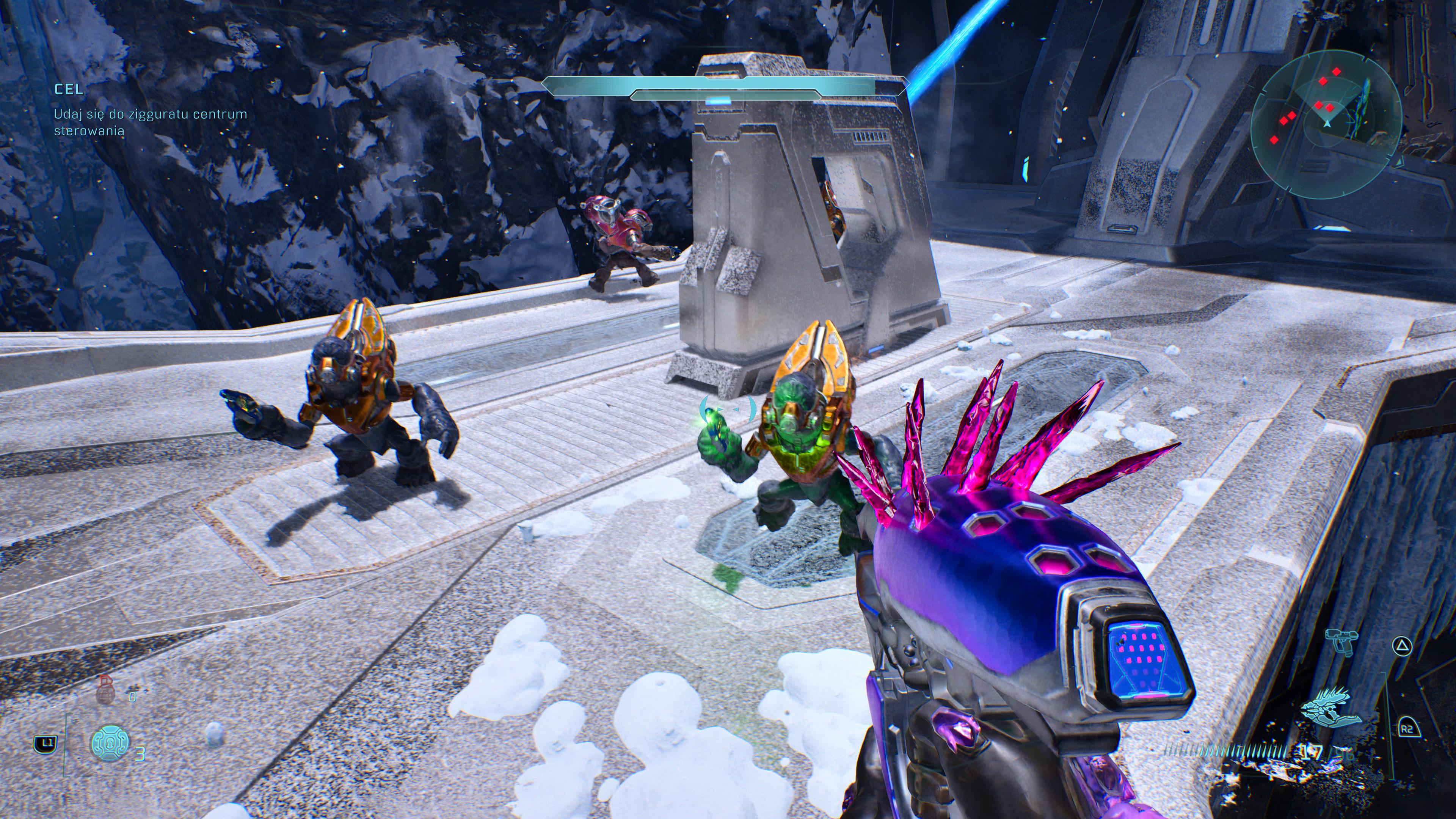Halo: Campaign Evolved - recenzja gry. Grunty w śniegu na moście