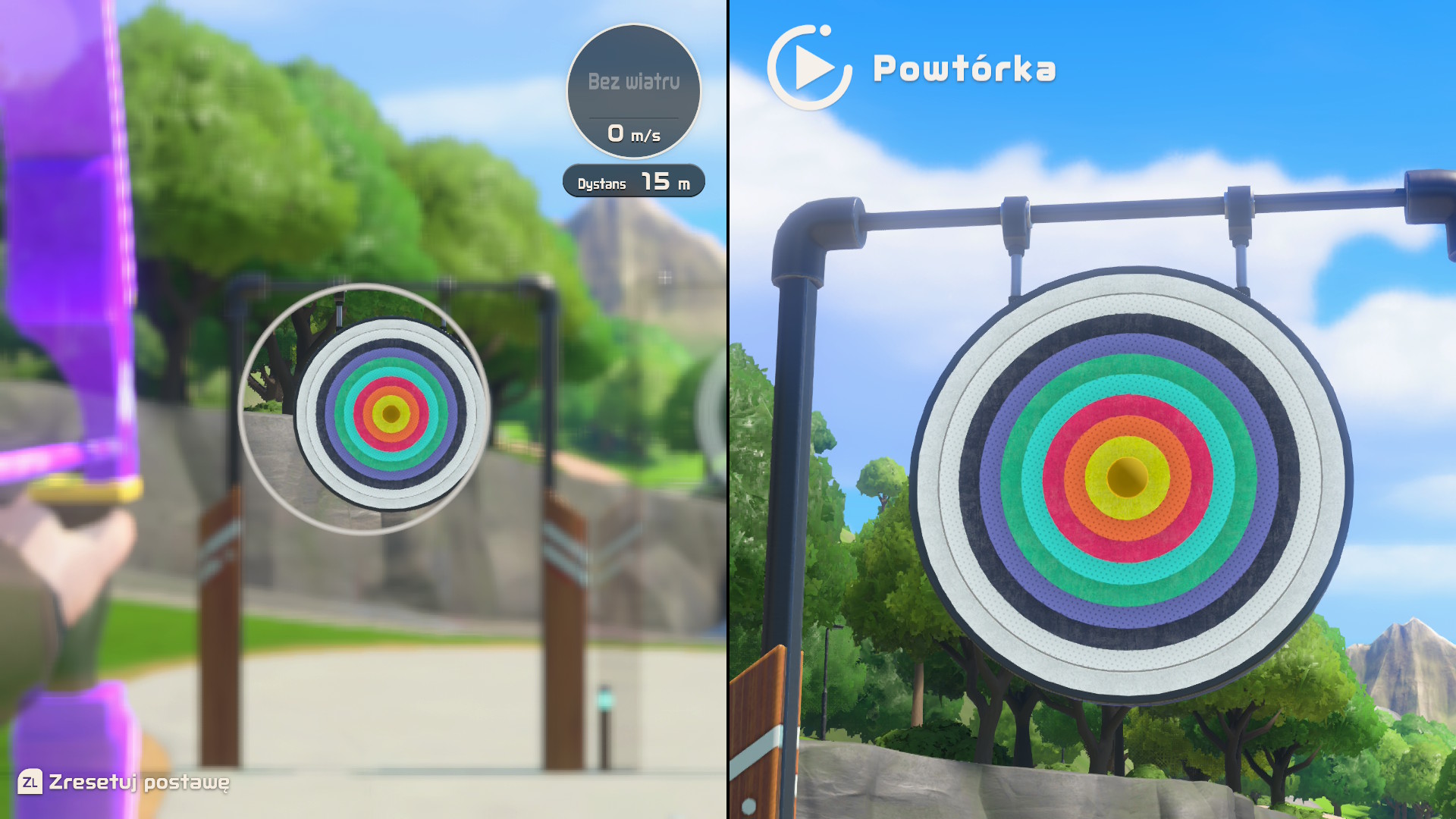 Nintendo Switch Sports Resort - recenzja gry. Łucznictwo