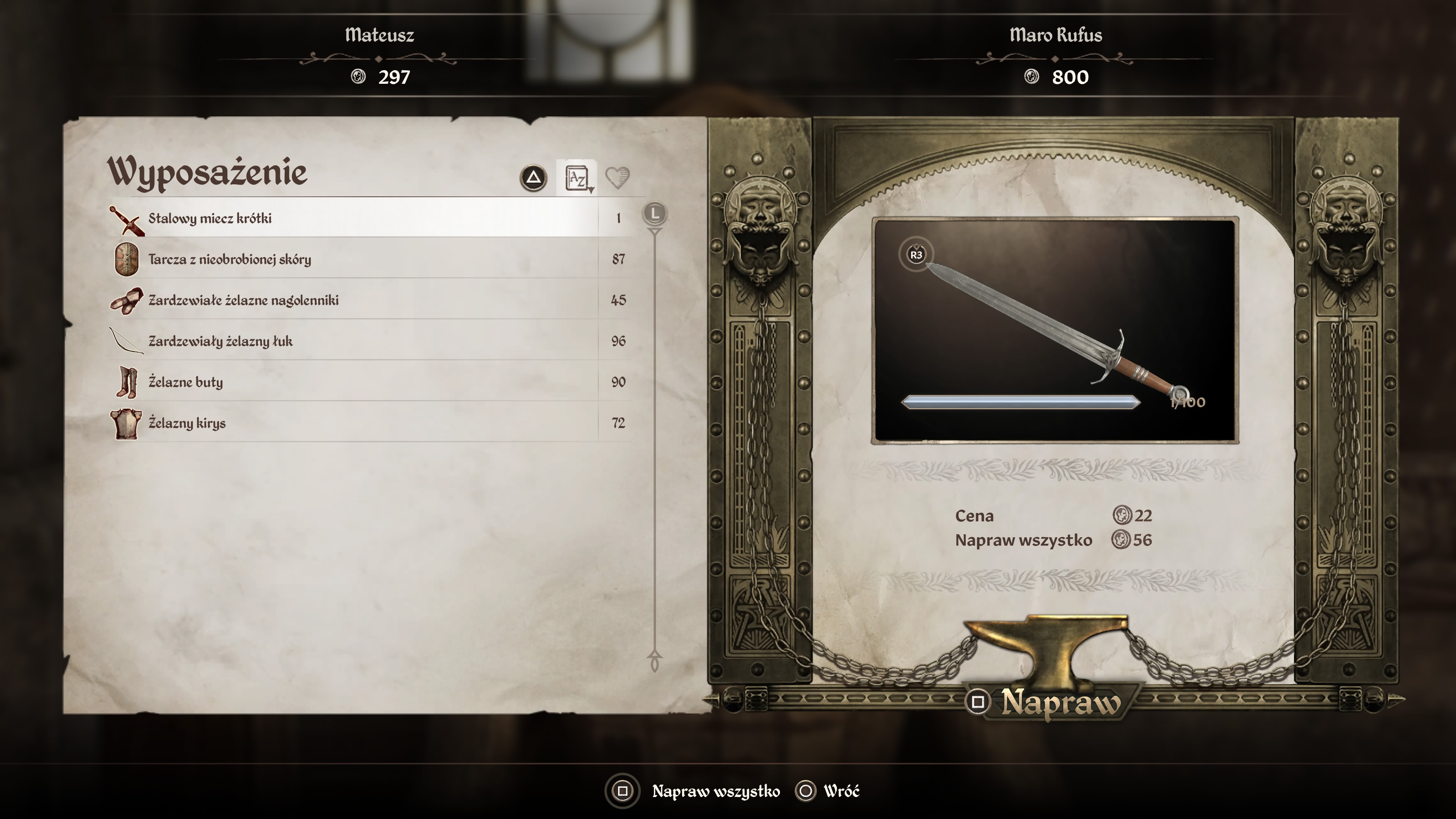 TES IV Oblivion Remastered - Popsuty miecz i zbroja: wytrzymałość pancerza, czy warto naprawiać?