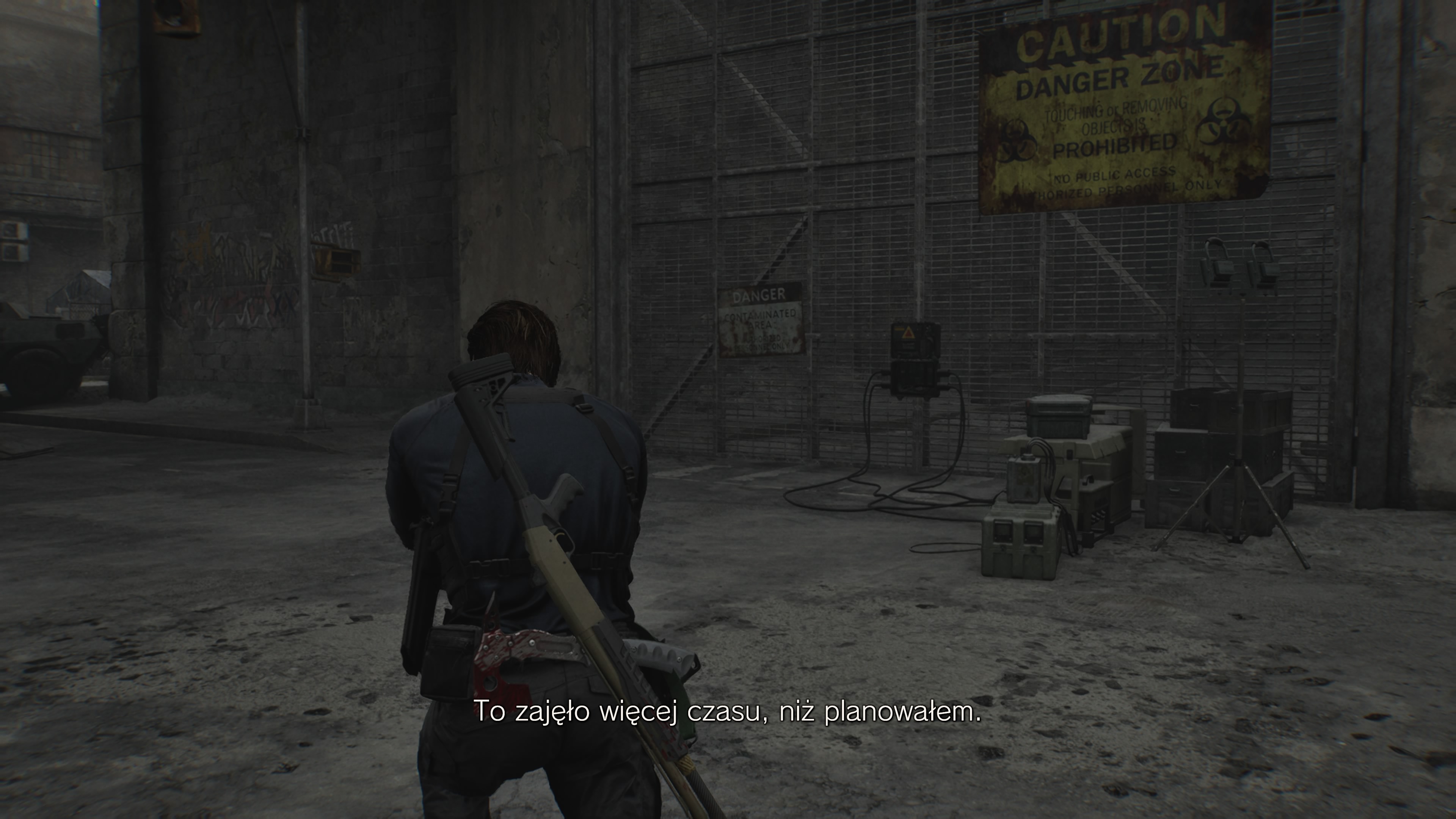 Resident Evil Requiem - Leon: Wieża Willisa, przekaźnik, szyby, winda, brama, detonator, motocykl, psy Victora