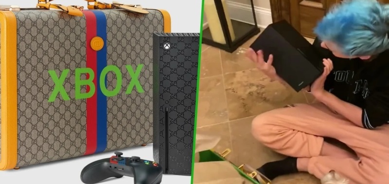 Xbox Series X od Gucci na pełnej prezentacji. Ninja otrzymał sprzęt