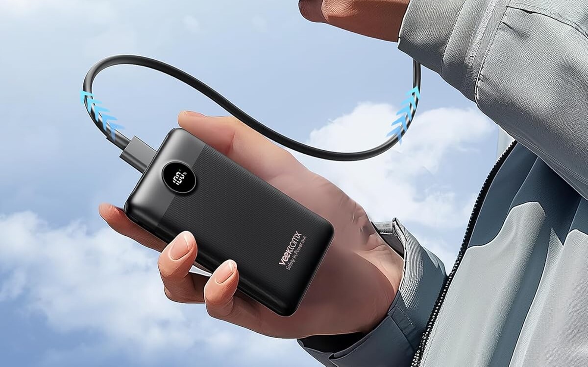 Mini powerbank z 10 000 mAh, 2 portami i mocą 22,5W za 45,60 zł