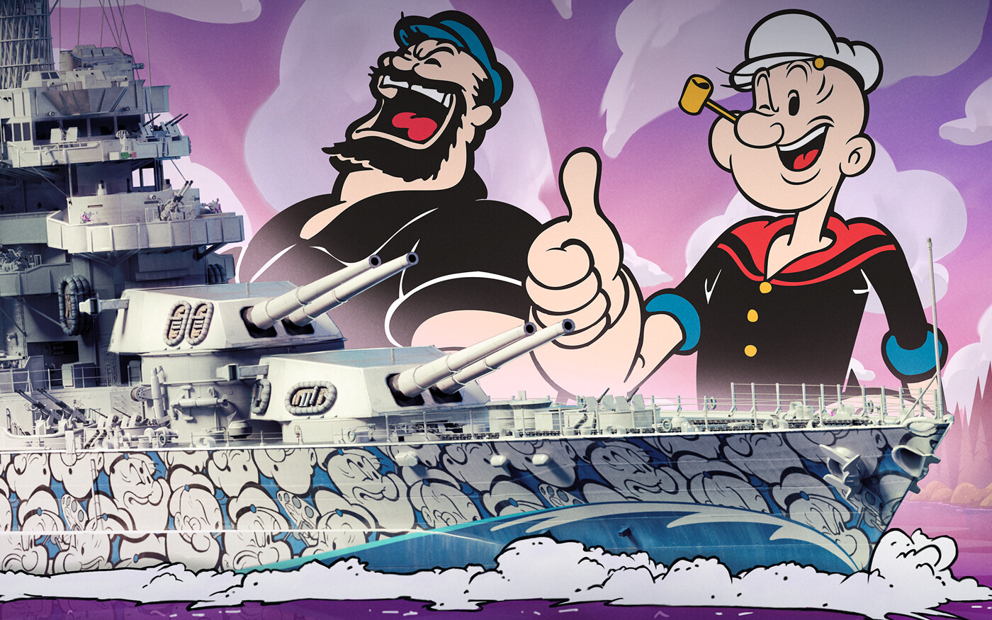 World of Warships Wargaming Popeye