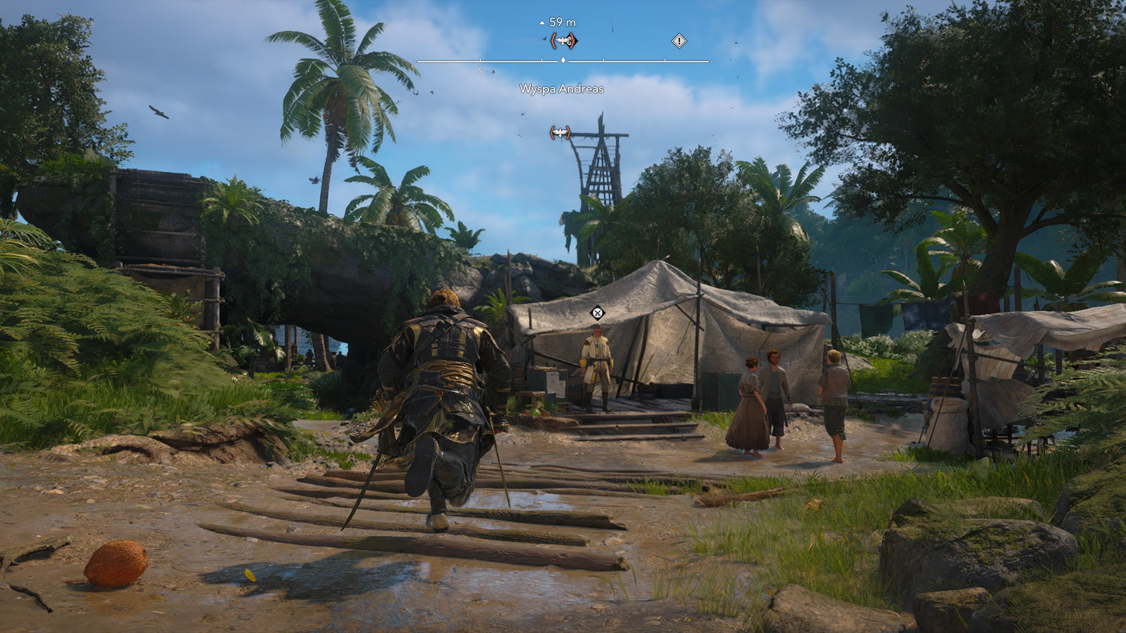 Assassin's Creed Black Flag Resynced - Wieże synchronizacyjne, punkty widokowe na Wyspa Andreas