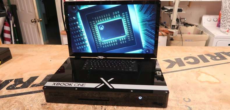 Xbox One X w formie laptopa wygląda nieźle, ale projekt nie ma głębszego sensu