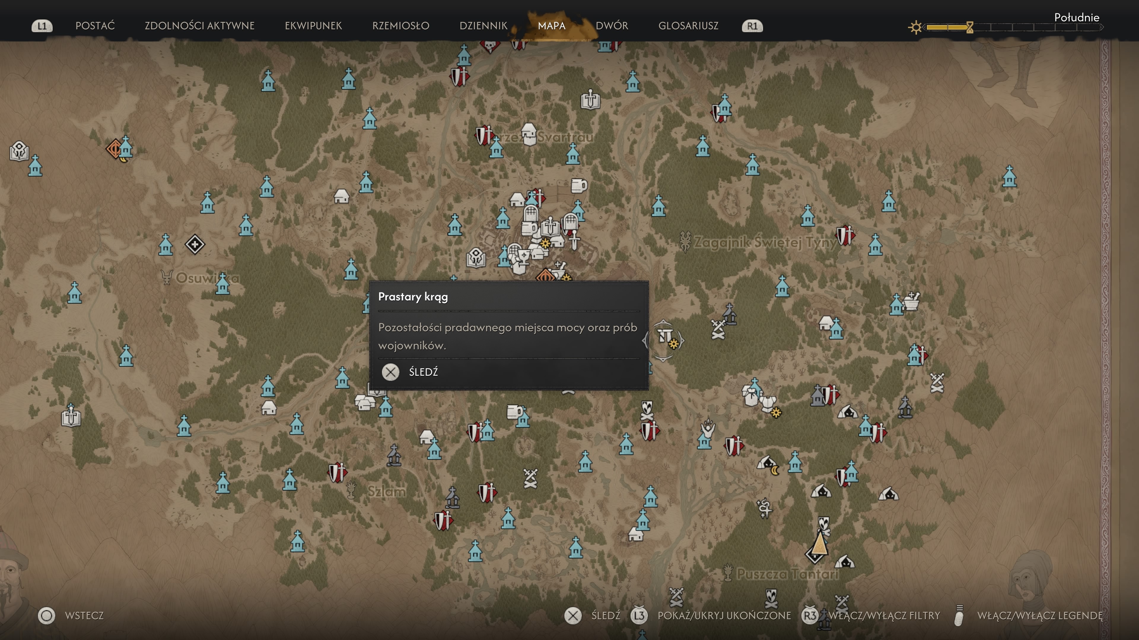 The Blood of Dawnwalker - Prastare kręgi Kotliny, Pielgrzymka po moc: kamienie, klify, freski, lokalizacja