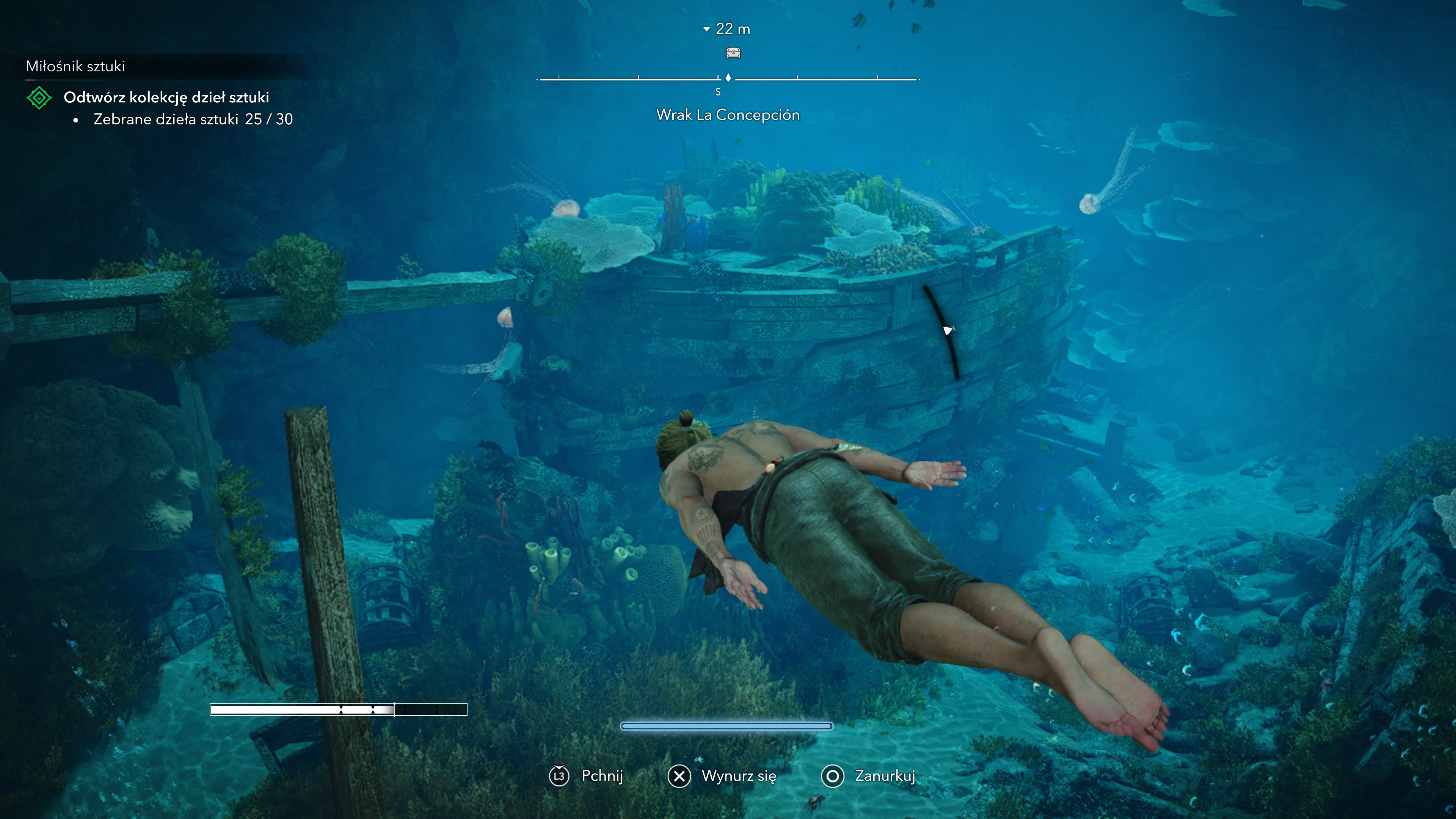 Assassin's Creed Black Flag Resynced - Wrak La Concepcion: skrzynie i sekrety