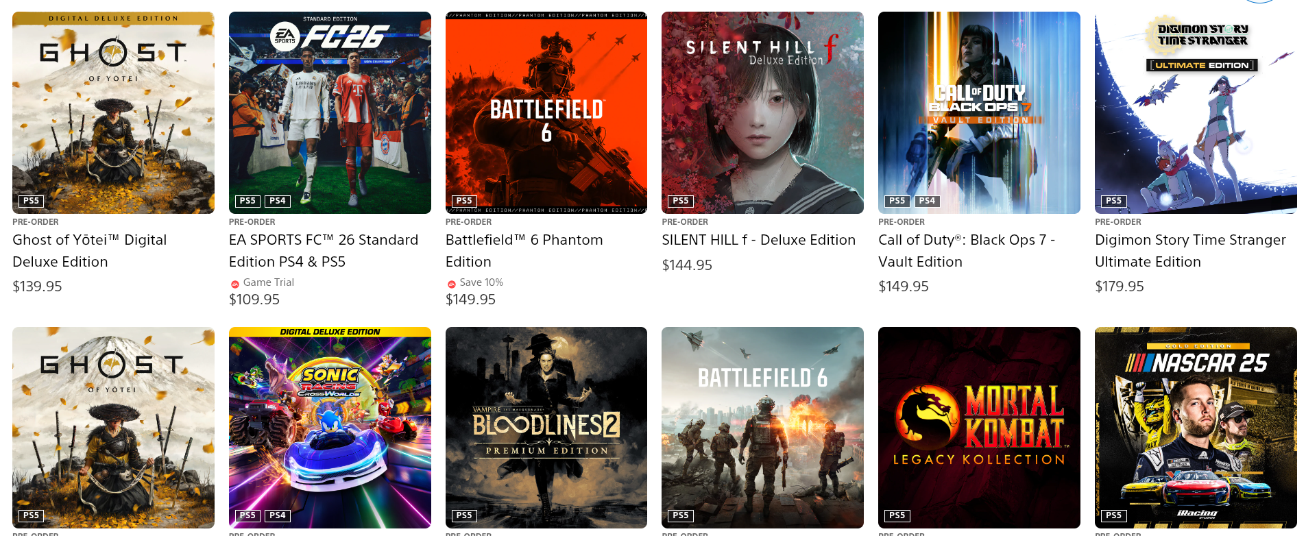 Ghost of Yotei Australia PS Store