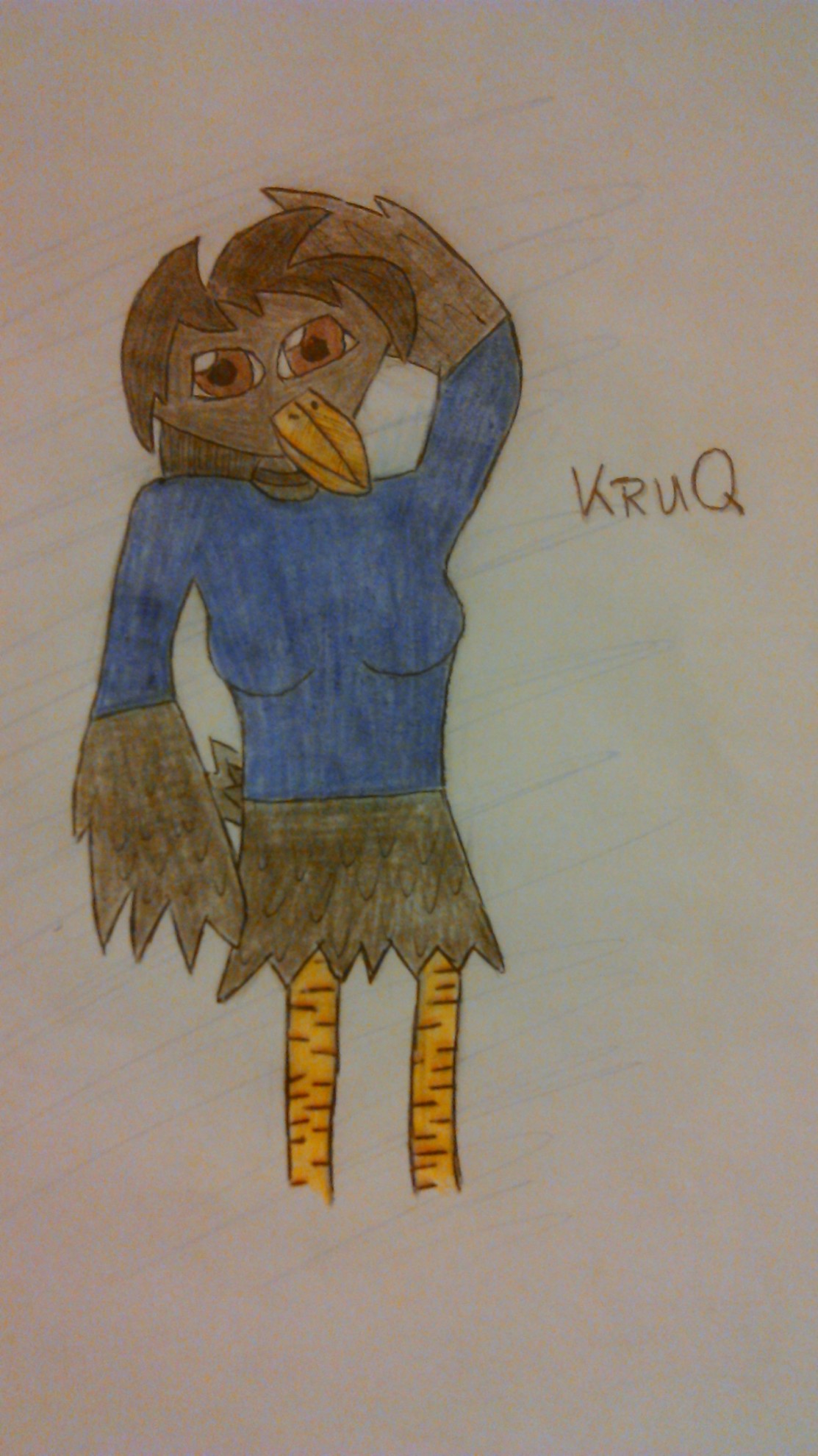 &amp;quot;KruQ jak można było się domyślić... była krukiem... i miała kruczoczarne pióra tak jak krótko ścięte włosy... ale nie chciałem wykrakać. Miała lekko zadarty dziób i podobnie jak Caroll - miała brązowe oczy. Nosiła granatowy sweter, spod niego w