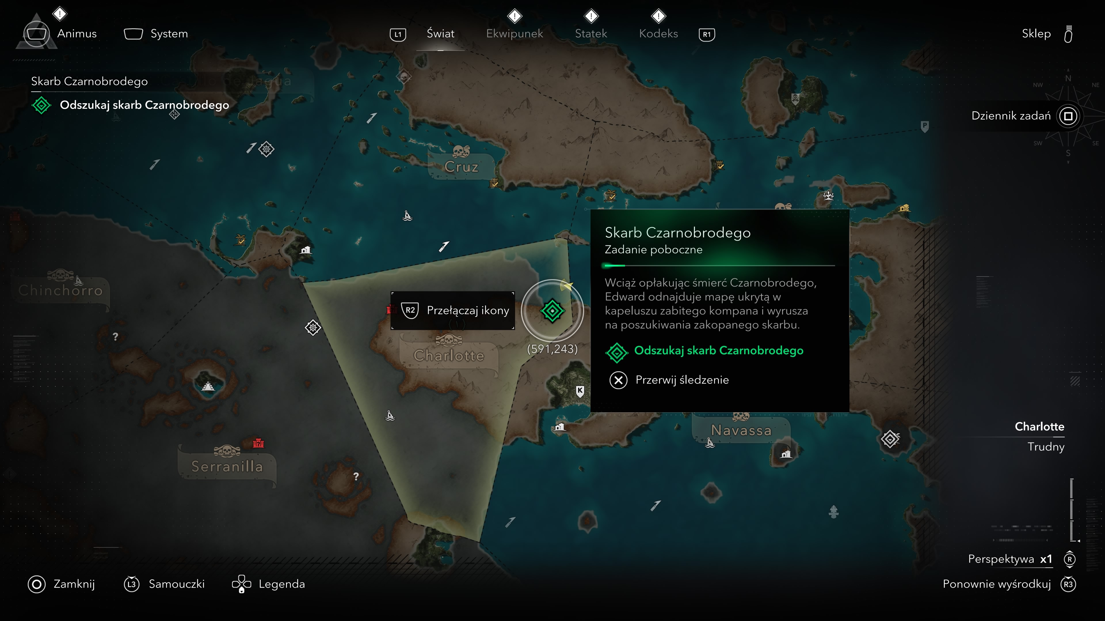 Assassin's Creed Black Flag Resynced - Skarb Czarnobrodego: kryjówka przemytników, Anotto Bay