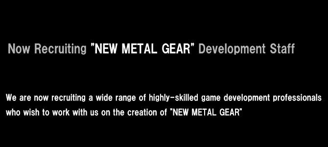 Konami zaczyna pracę nad nową częścią Metal Gear - firma szuka pracowników!