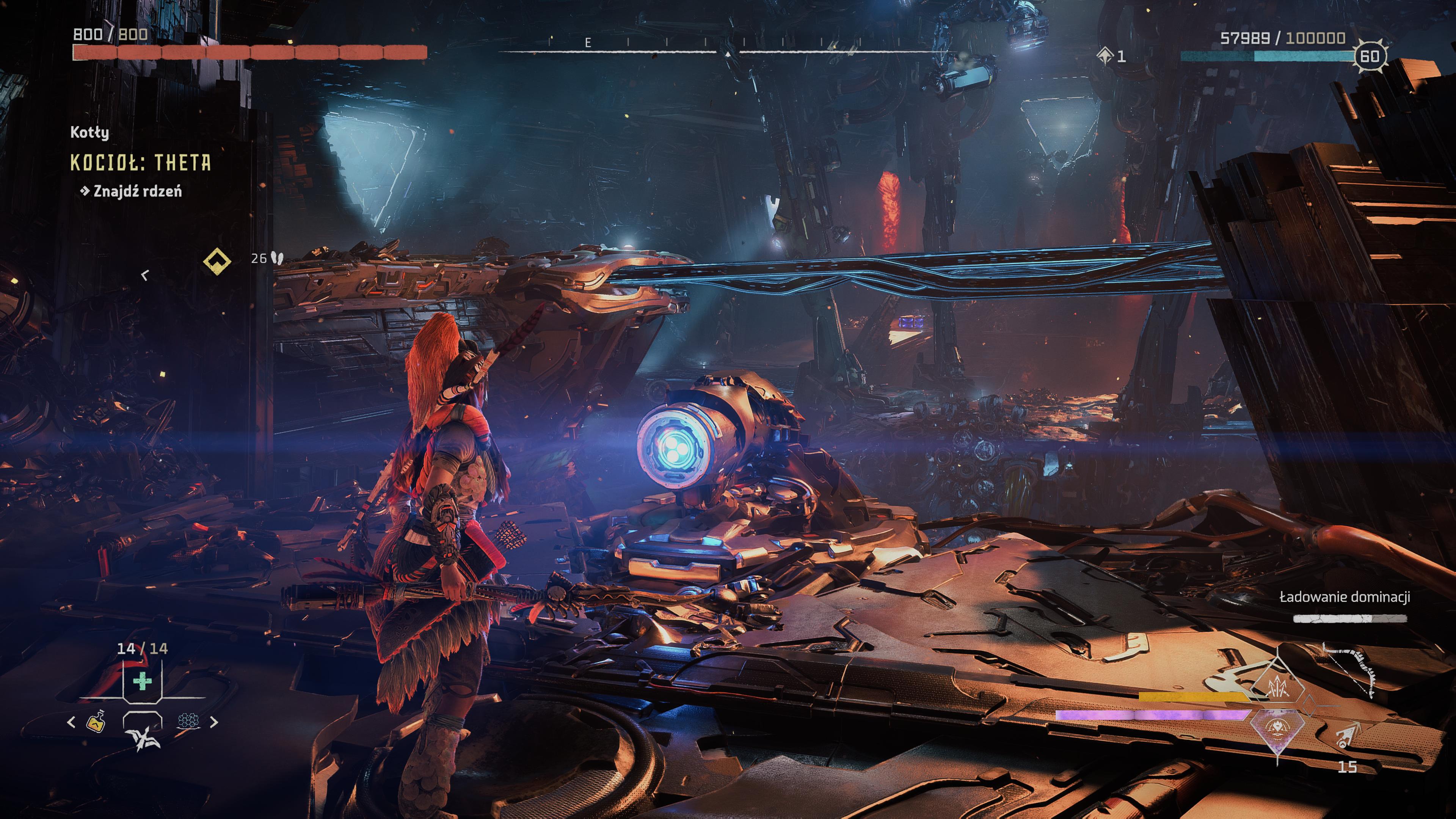 Horizon Forbidden West Burning Shores - Kocioł THETA: mosty, łącza sieciowe, płyta, żabiak alfa