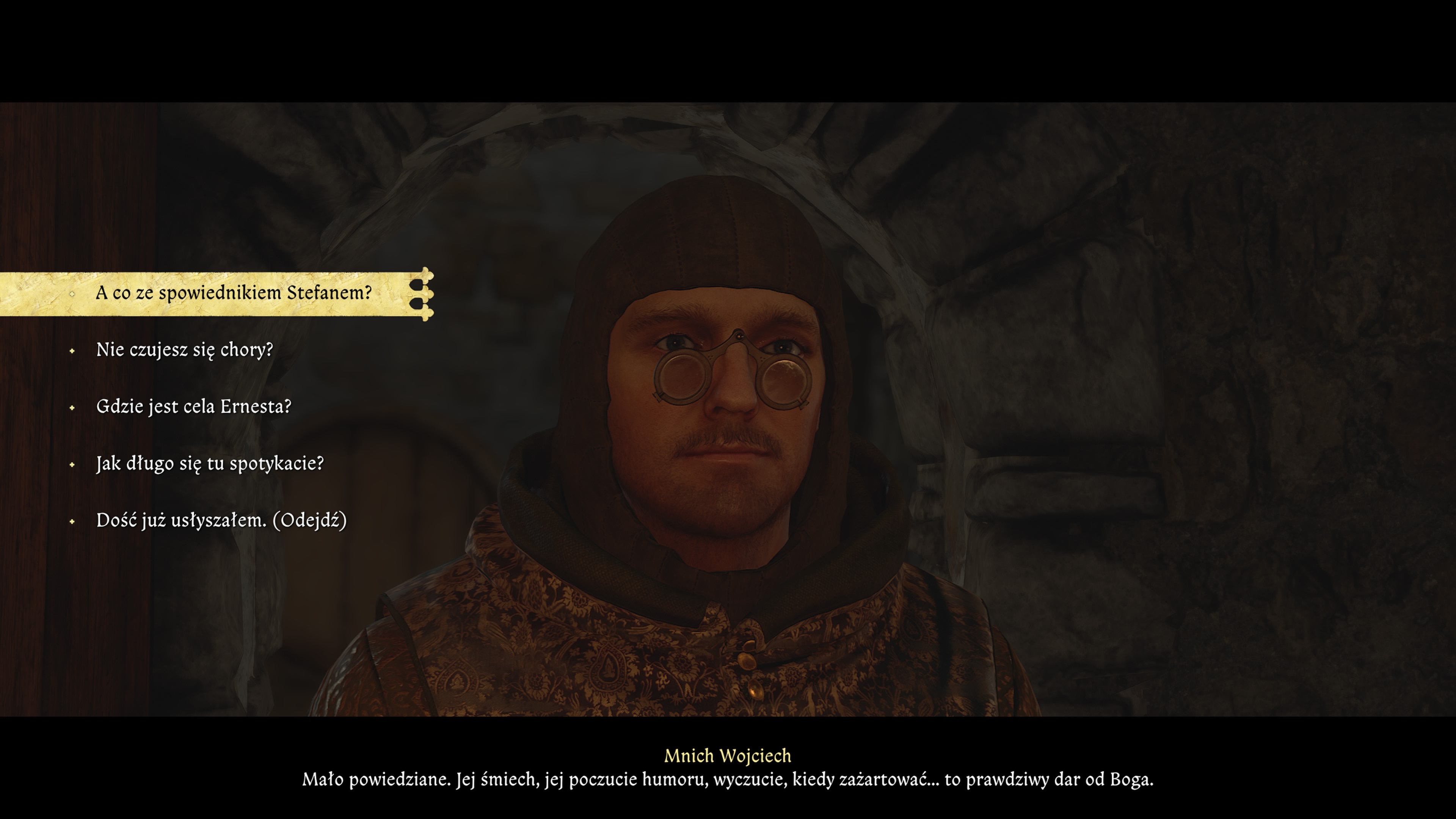 Kingdom Come Deliverance 2 - Anamneza: lazaret, chorzy pacjenci, Błażena, mnich, spowiednik, Kryspin, Ernest