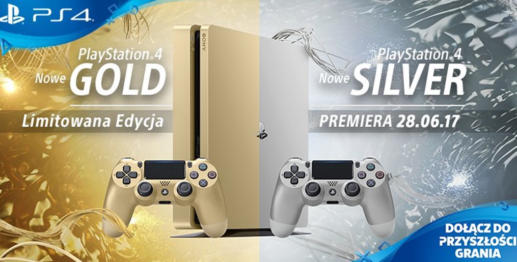 Złote i srebrne PlayStation 4 Slim trafiło do polskich sklepów