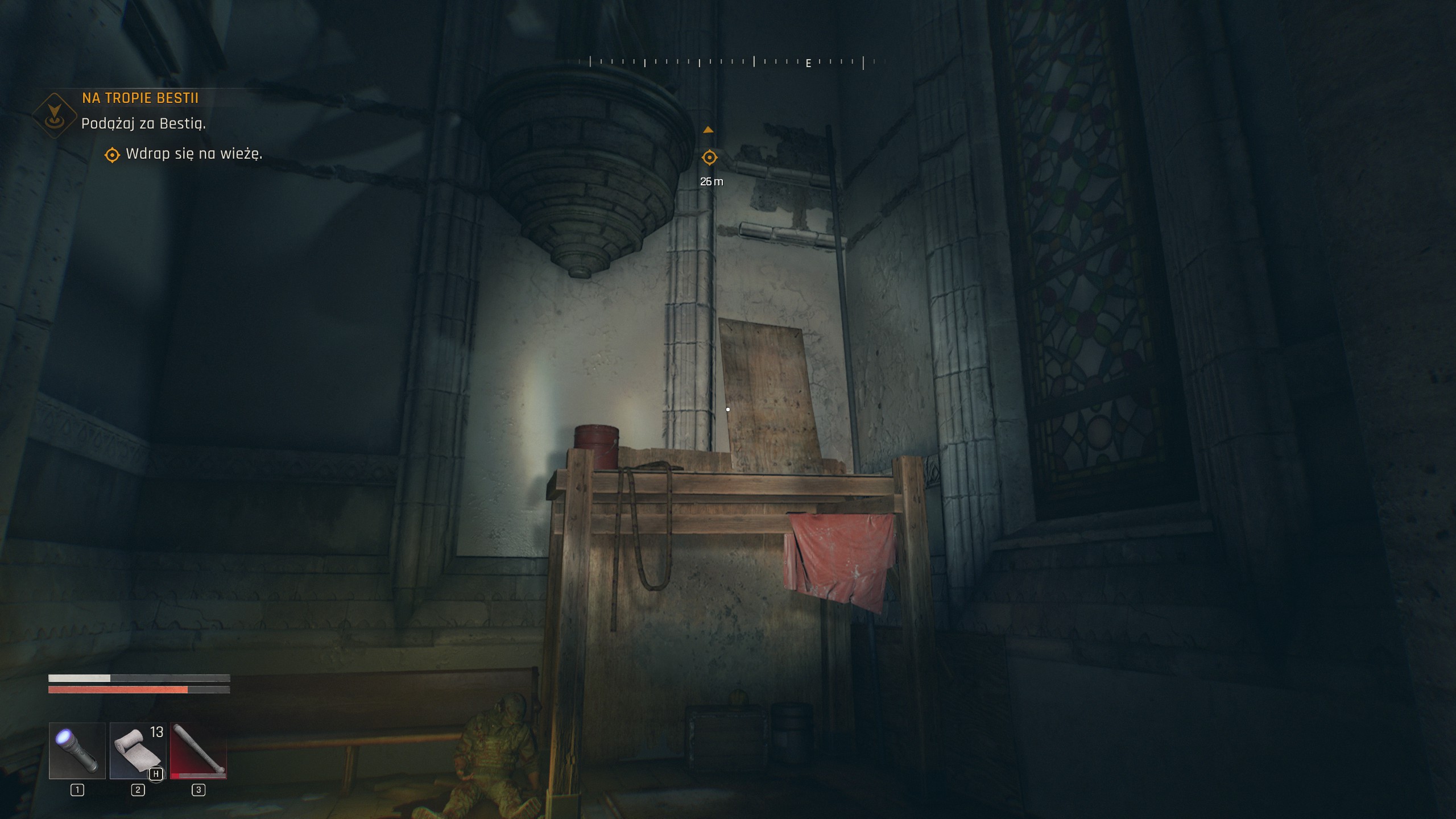Dying Light The Beast - Na tropie bestii: ślady, zmysł przetrwania, eksplozja, kościół, piwnica