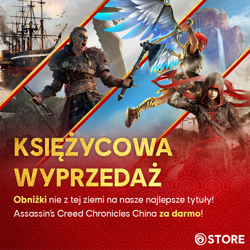 Księżycowa Wyprzedaż w Ubisoft Store - rabaty do 80% i Assassin&#039;s Creed Chronicles China za darmo!