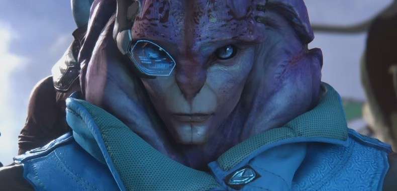 Mass Effect: Andromeda. Gameplay przedstawia jednego z towarzyszy głównego bohatera