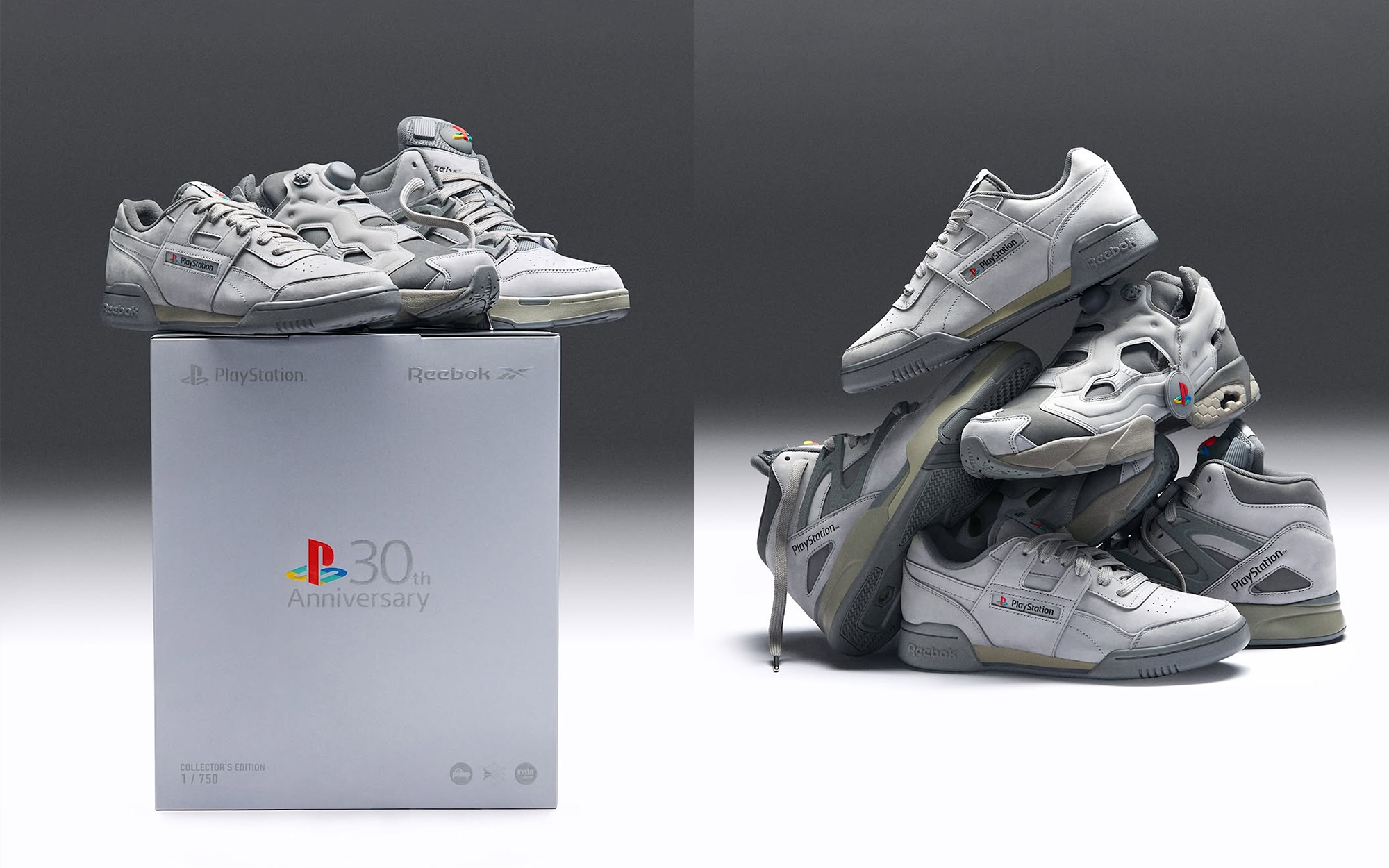 PlayStation x Reebok pudełko + buty