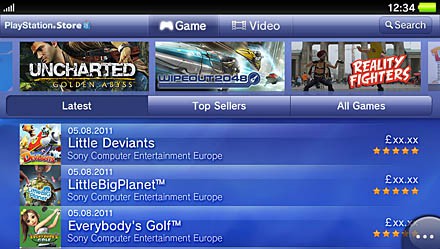 Wirtualne ceny gier dla PS Vita ujawnione