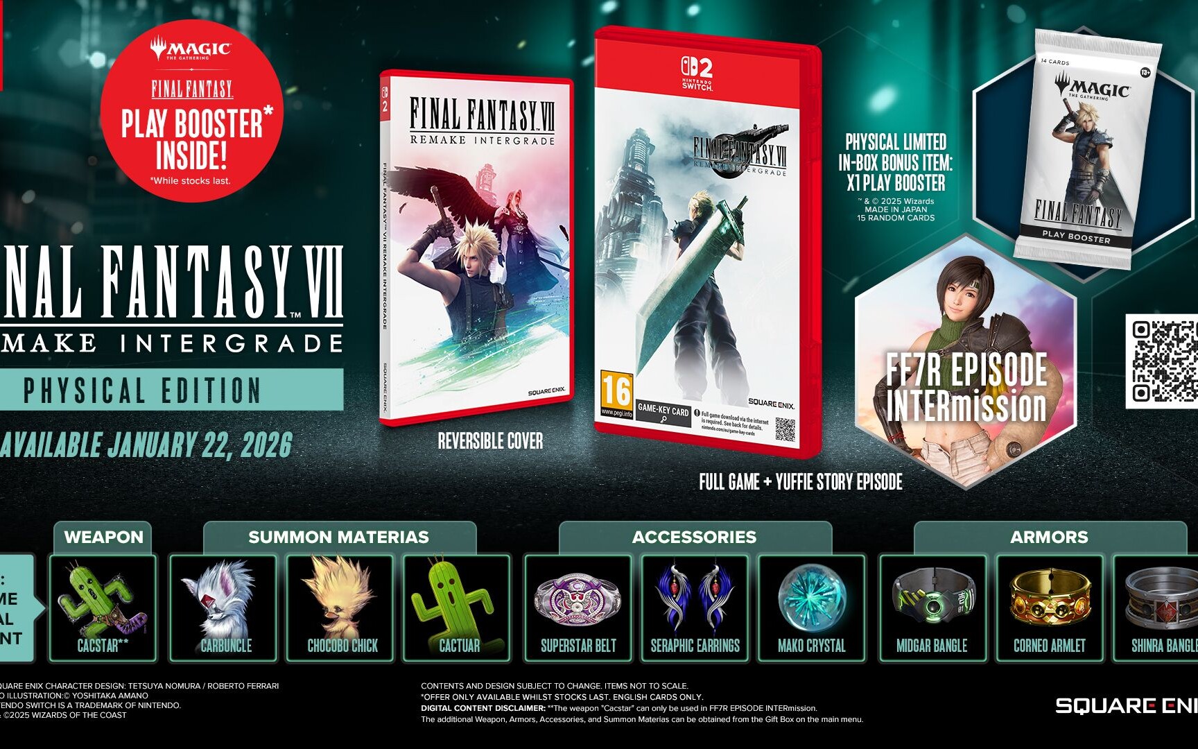 Premiera za 2 tygodnie! Final Fantasy VII Remake Intergrade z DLC na NS2 w pudełku za 194 zł