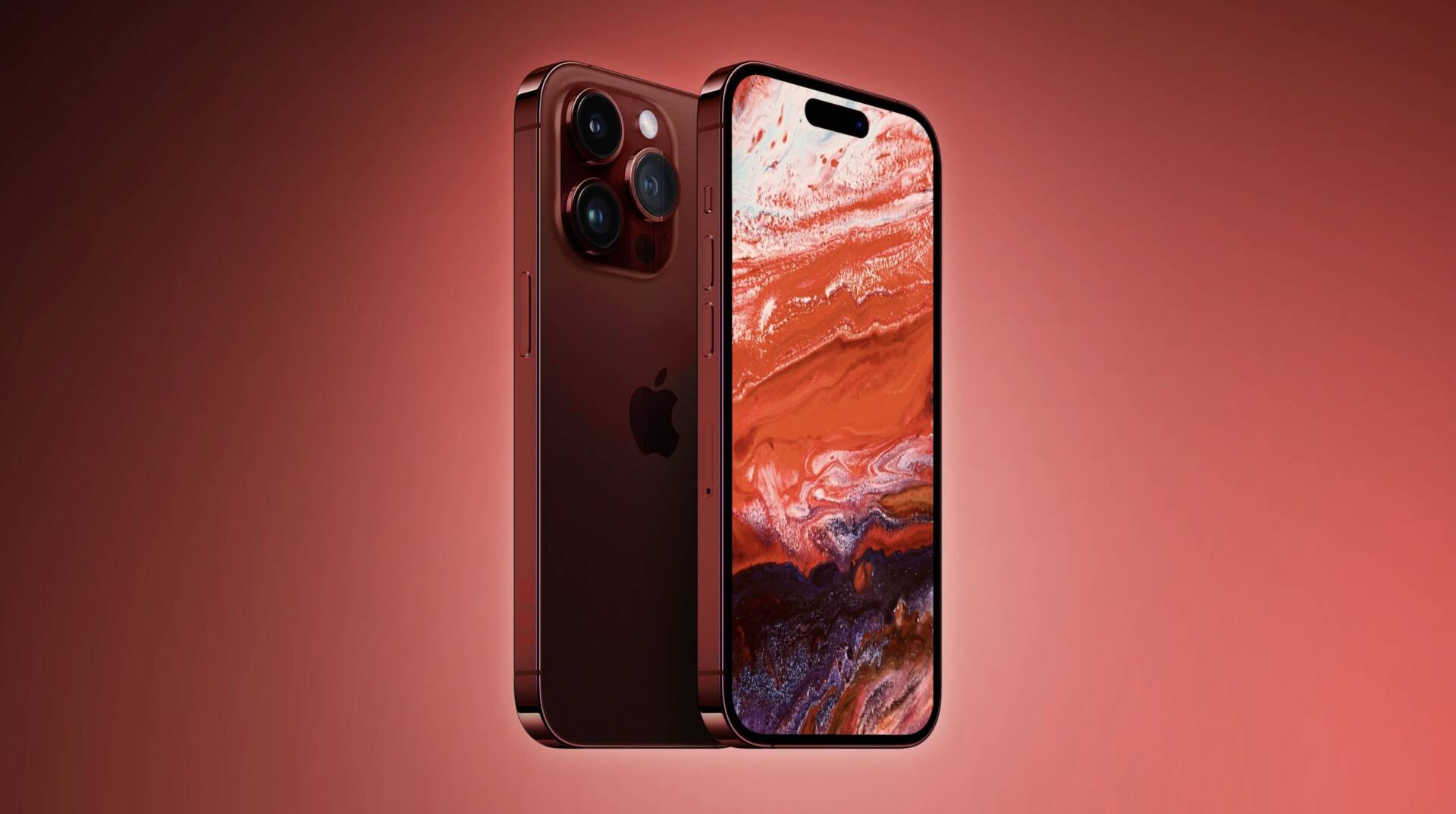 iPhone 15 Pro czerwony
