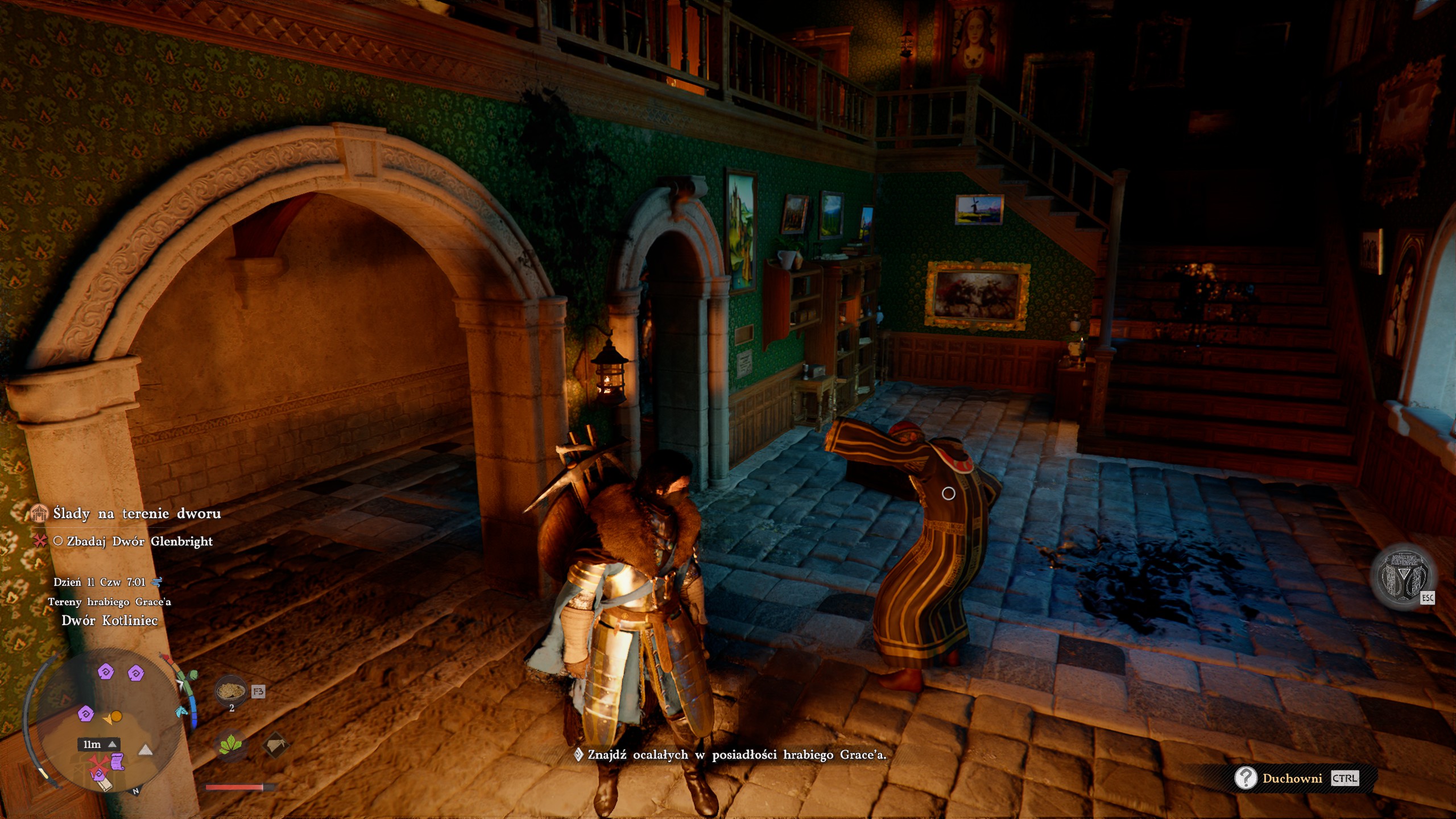 Crimson Desert - Powrót, Ślady na terenie dzwonu: Duane, hrabia Grace, dwór Glenbright