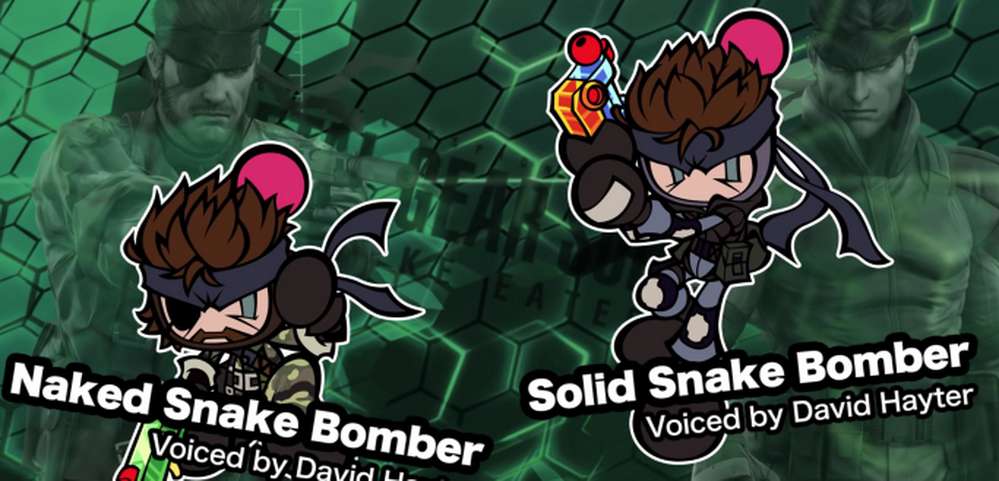 Snake nowym zawodnikiem w Super Bomberman R. Postać z głosem Davida Haytera