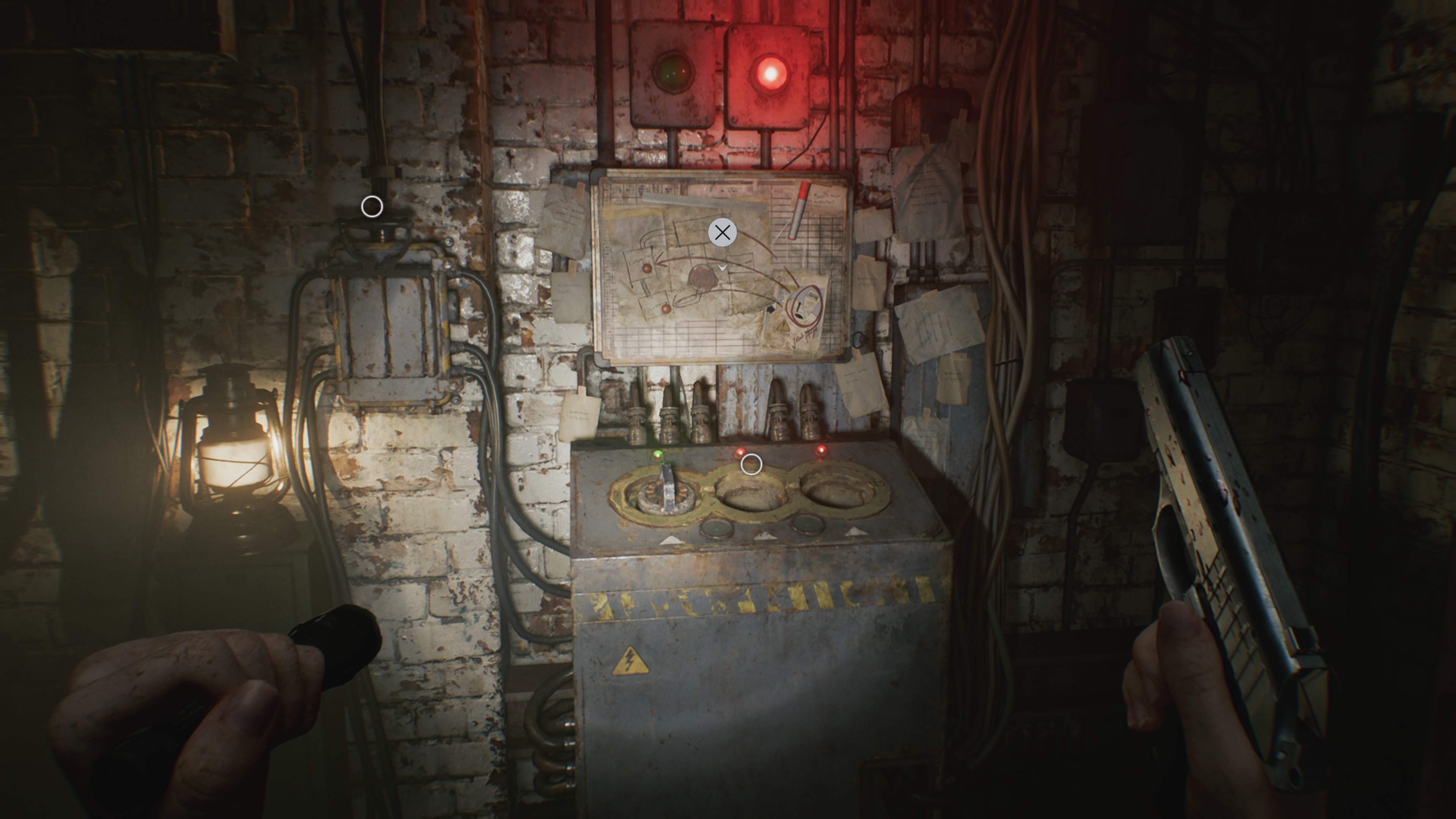 Resident Evil Requiem - Grace: ratunek Emily, podziemia, dystrybutor zasilania, cele, 3 wtyczki, dziewczynka