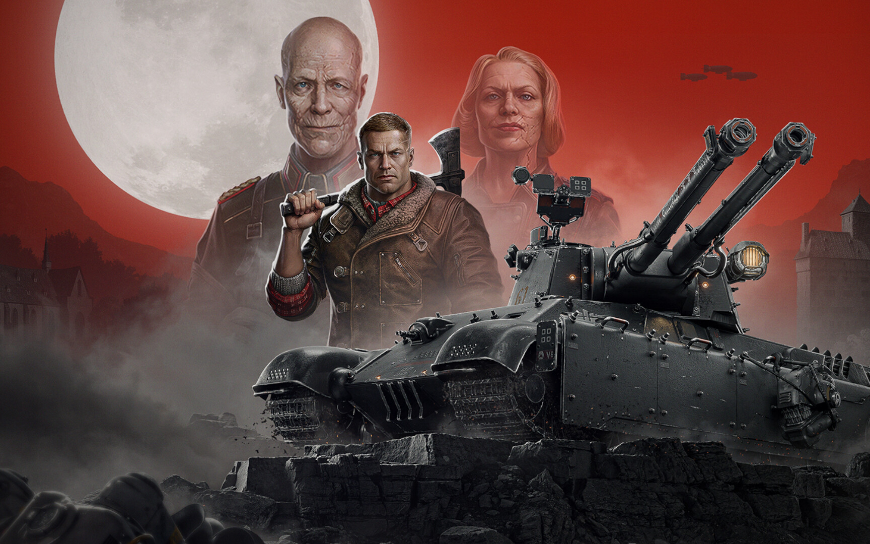 World of Tanks x Wolfenstein crossover no logo 