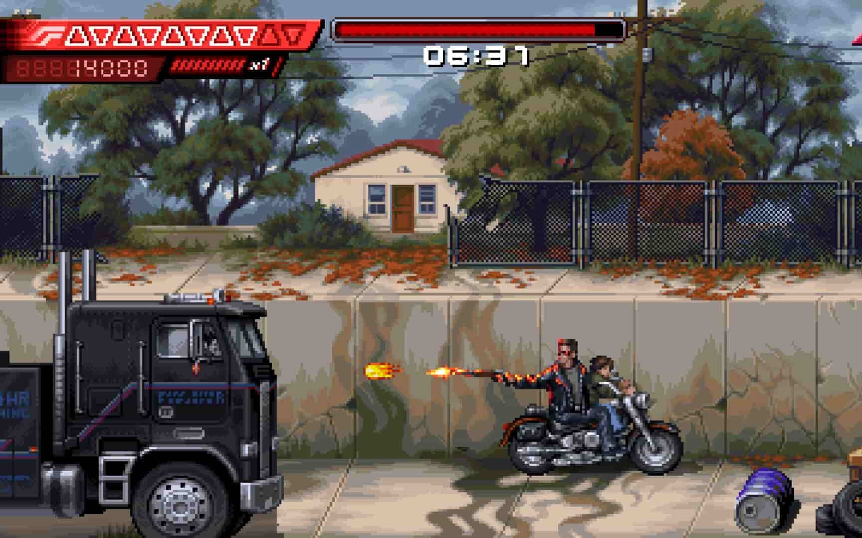 Terminator 2D: No Fate - poziom na motorze