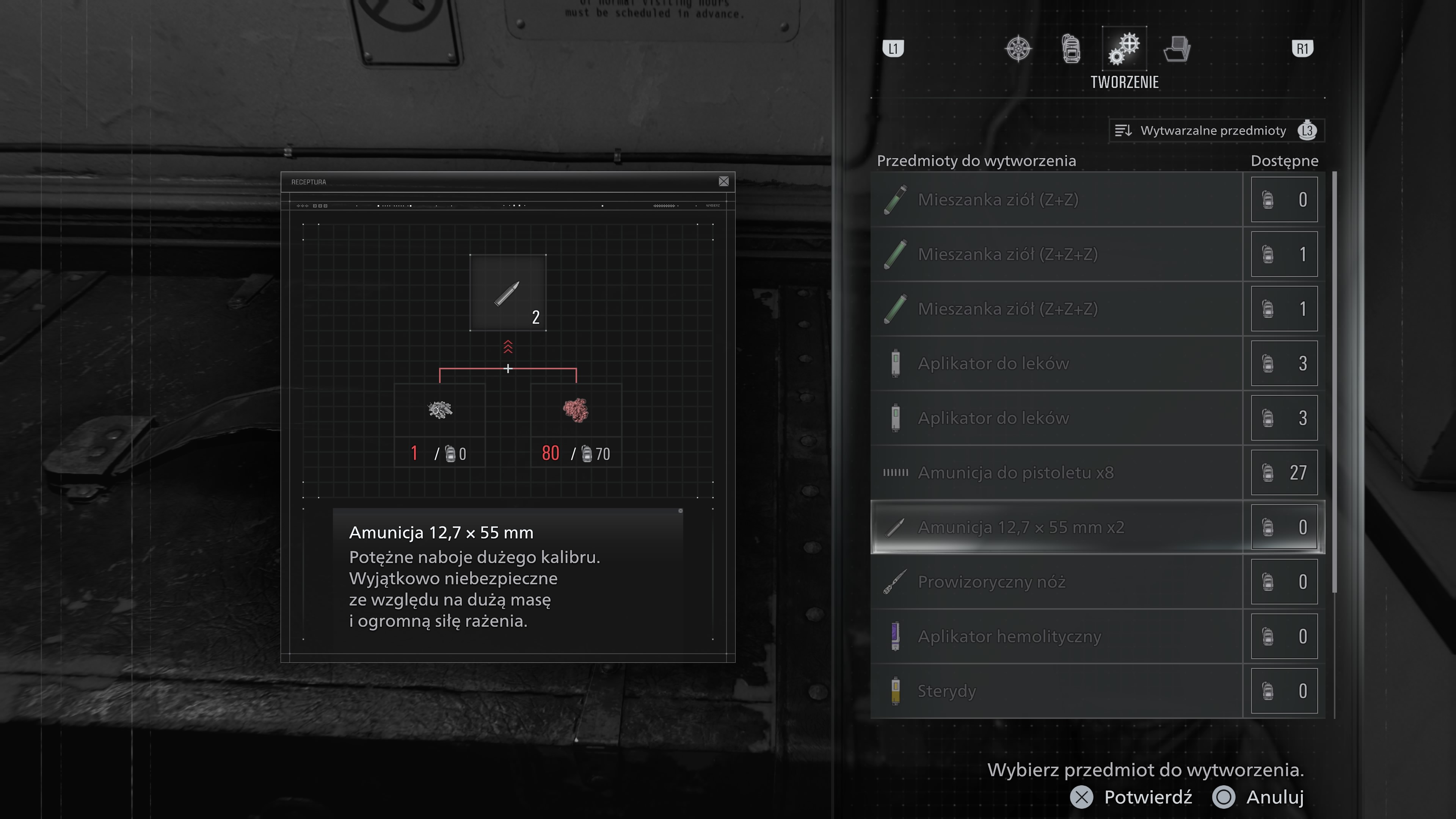 Resident Evil Requiem - Rewolwer Requiem, amunicja 12,7 x 55mm, jak wytworzyć lub znaleźć?