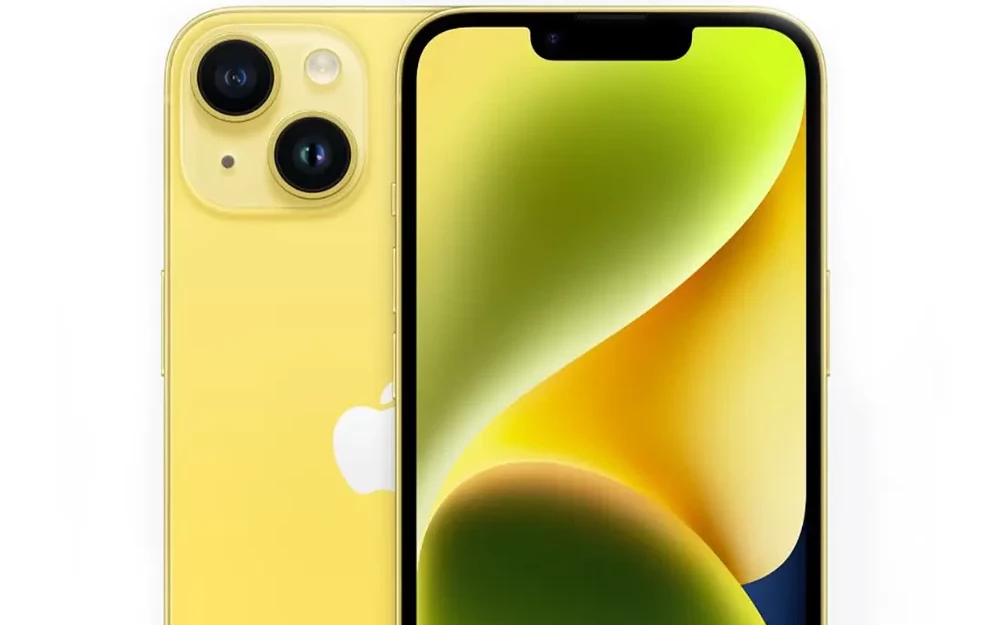 iphone 14 plus żółty