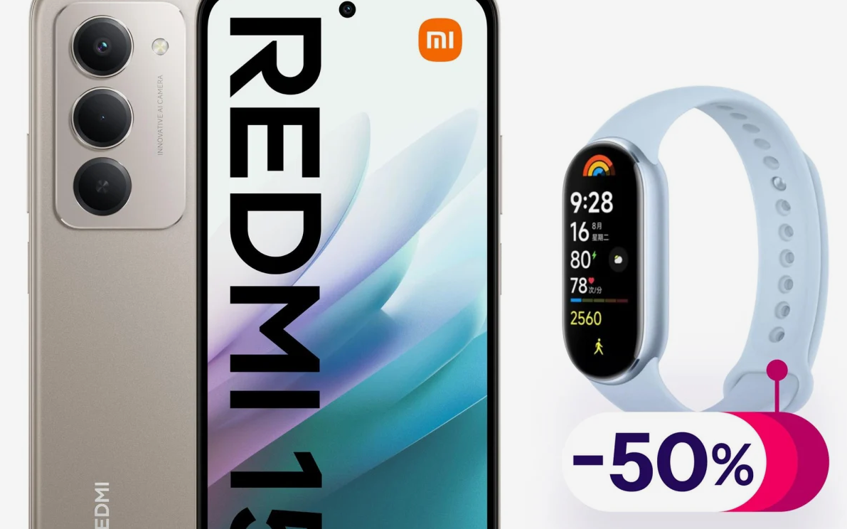 Smartfon Xiaomi Redmi 15 z 6 GB RAM, 128 GB pamięci i Titanium + tanio smartband - za 479 zł