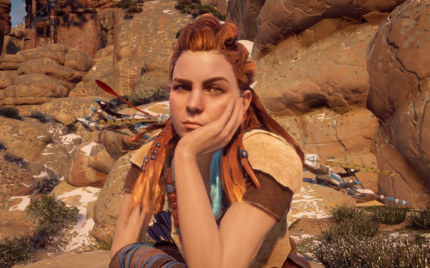 Aloy znudzona Horizon Zero Dawn