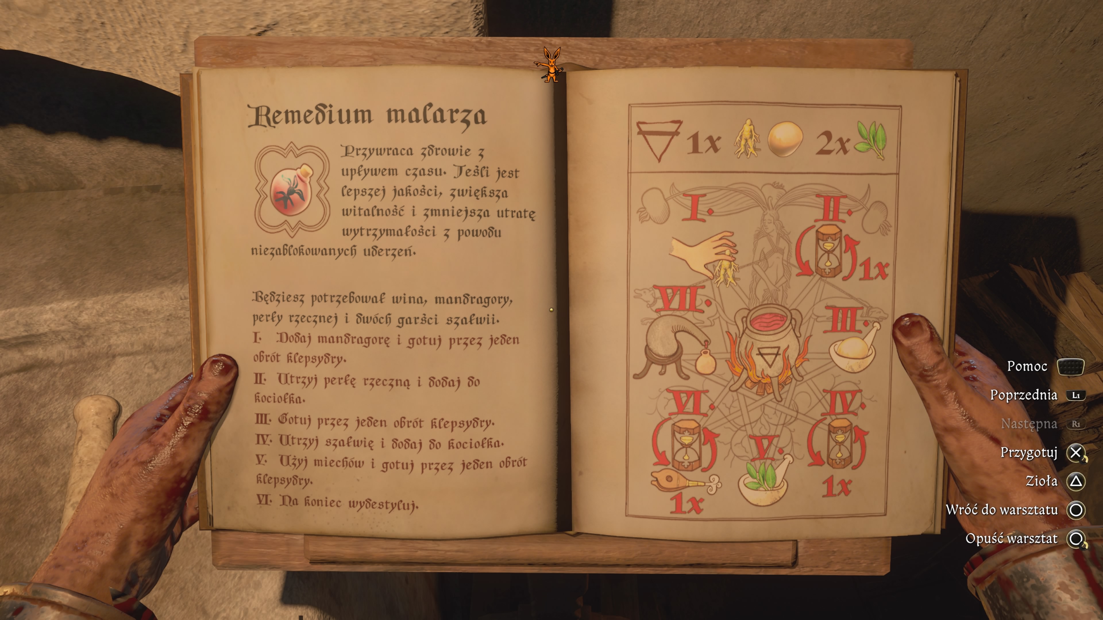 Kingdom Come Deliverance 2 - Korzeń zła: mandragora, perła rzeczna, szałwia, mikstura Wojciecha