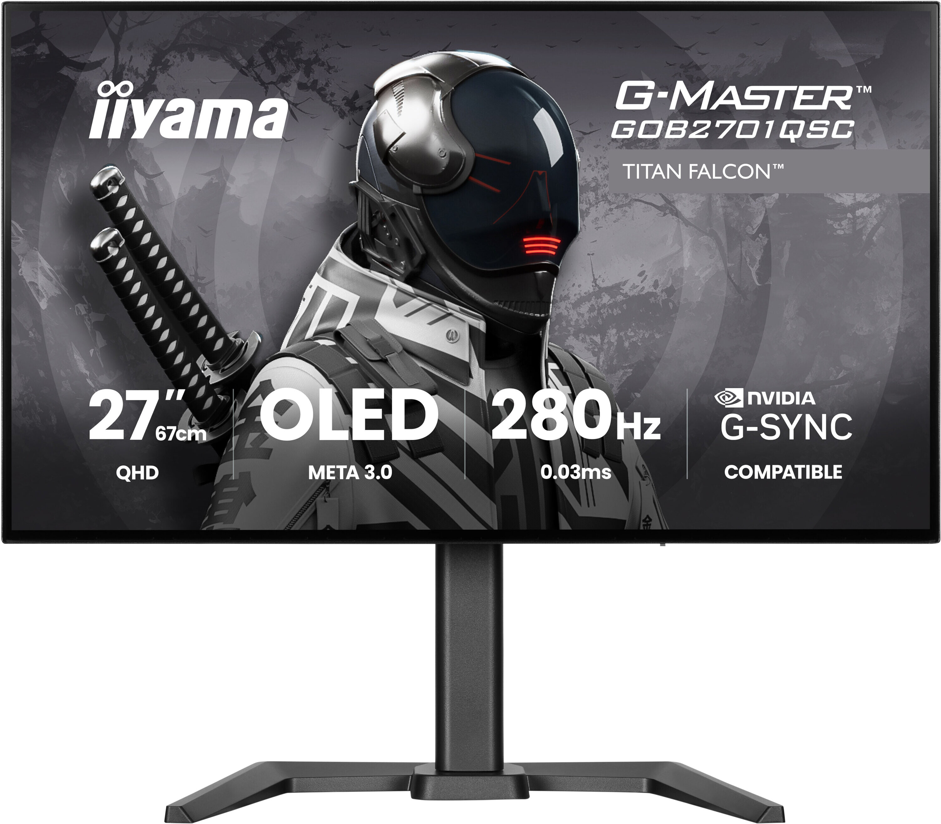 Monitor iiyama OLED z 280 Hz, Quad HD (1440p) i 27