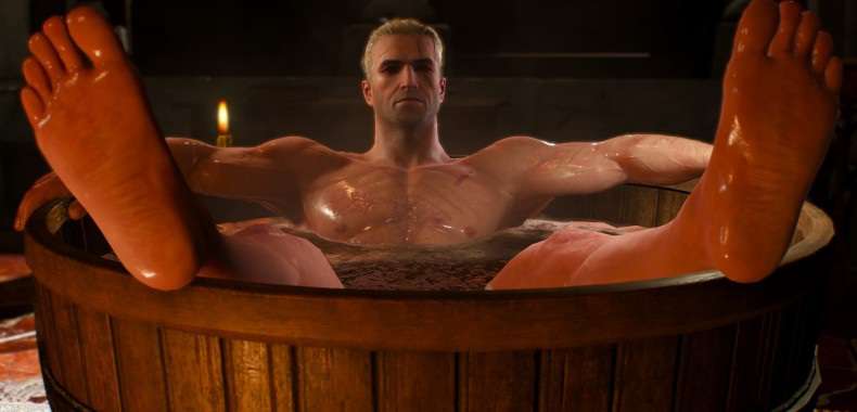 Geralt w kąpieli jako figurka. Dark Horse spełnia marzenia fanów