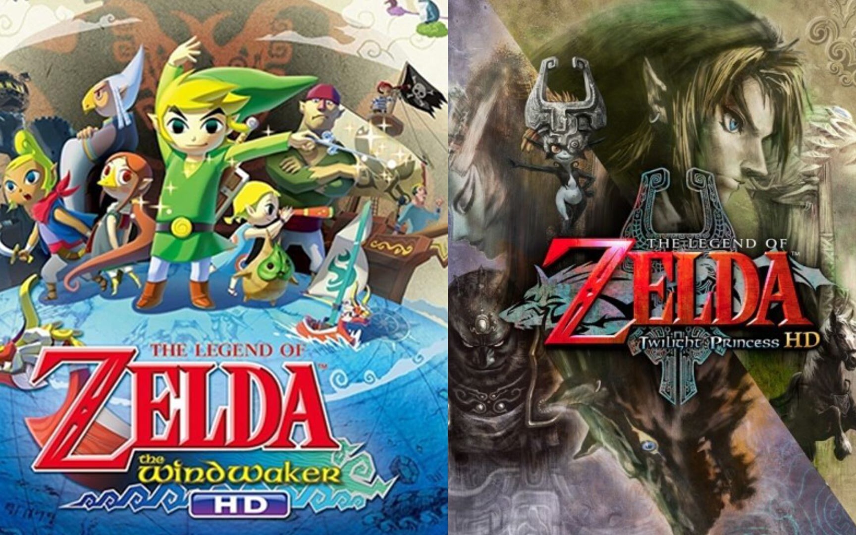 The Legend of Zelda: Wind Waker, jak i Twilight Princess