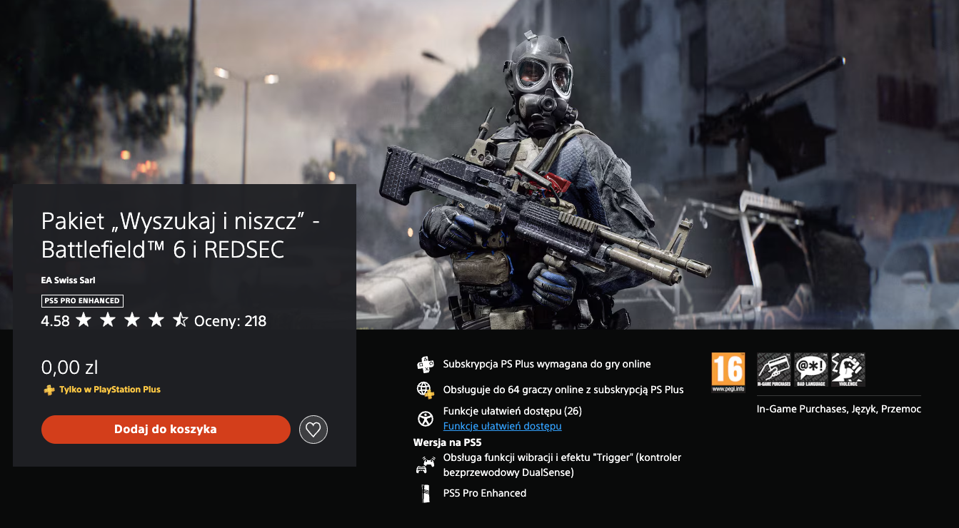 Pakiet „Wyszukaj i niszcz” - Battlefield™ 6 i REDSEC