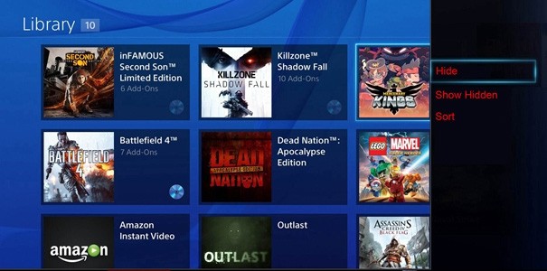 Tak mogłoby wyglądać menu w PS4